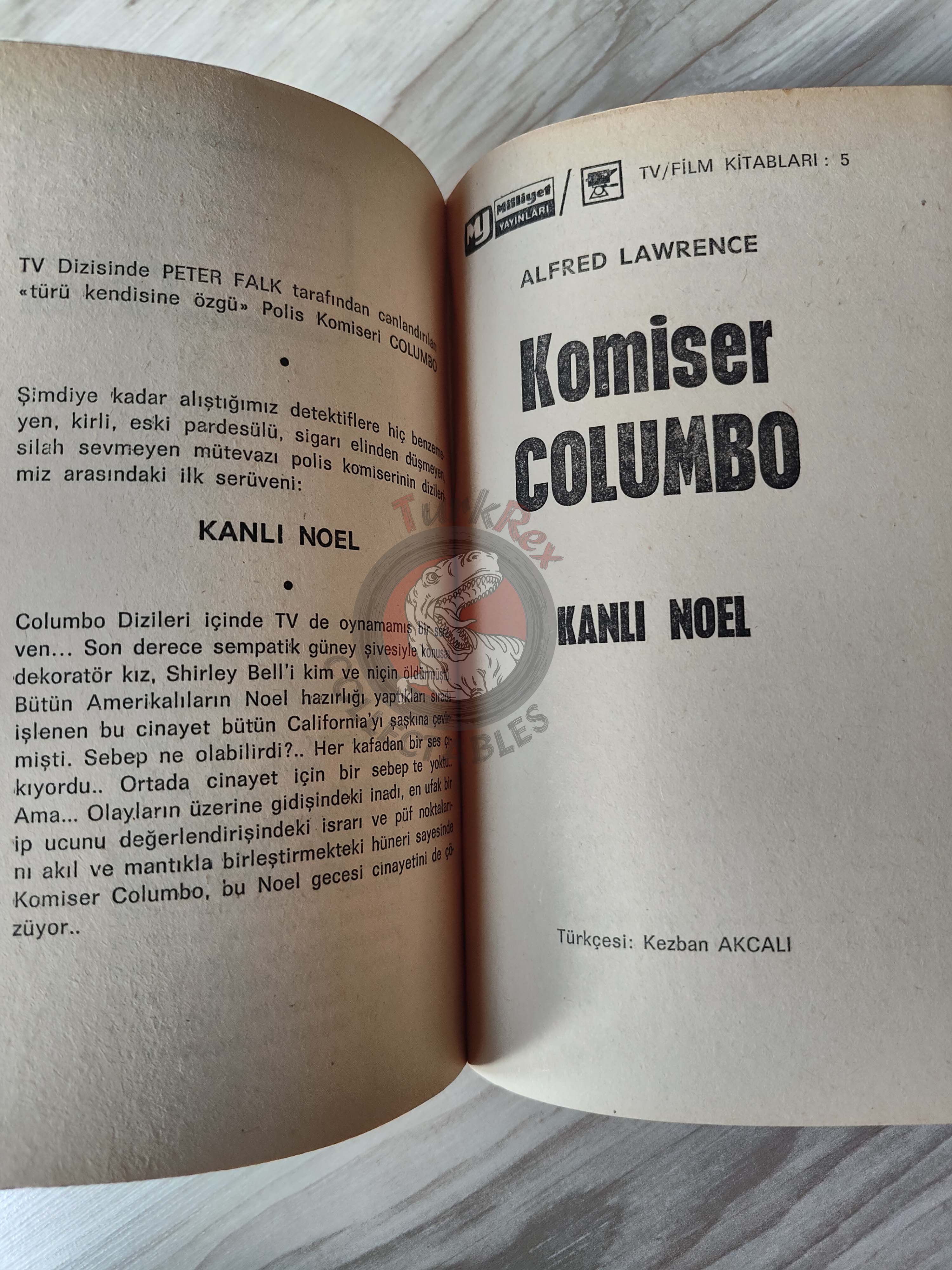 Alfred Lawrence – Columbo 1: A Christmas Killing 1976 1st Turkish Book Turkey
