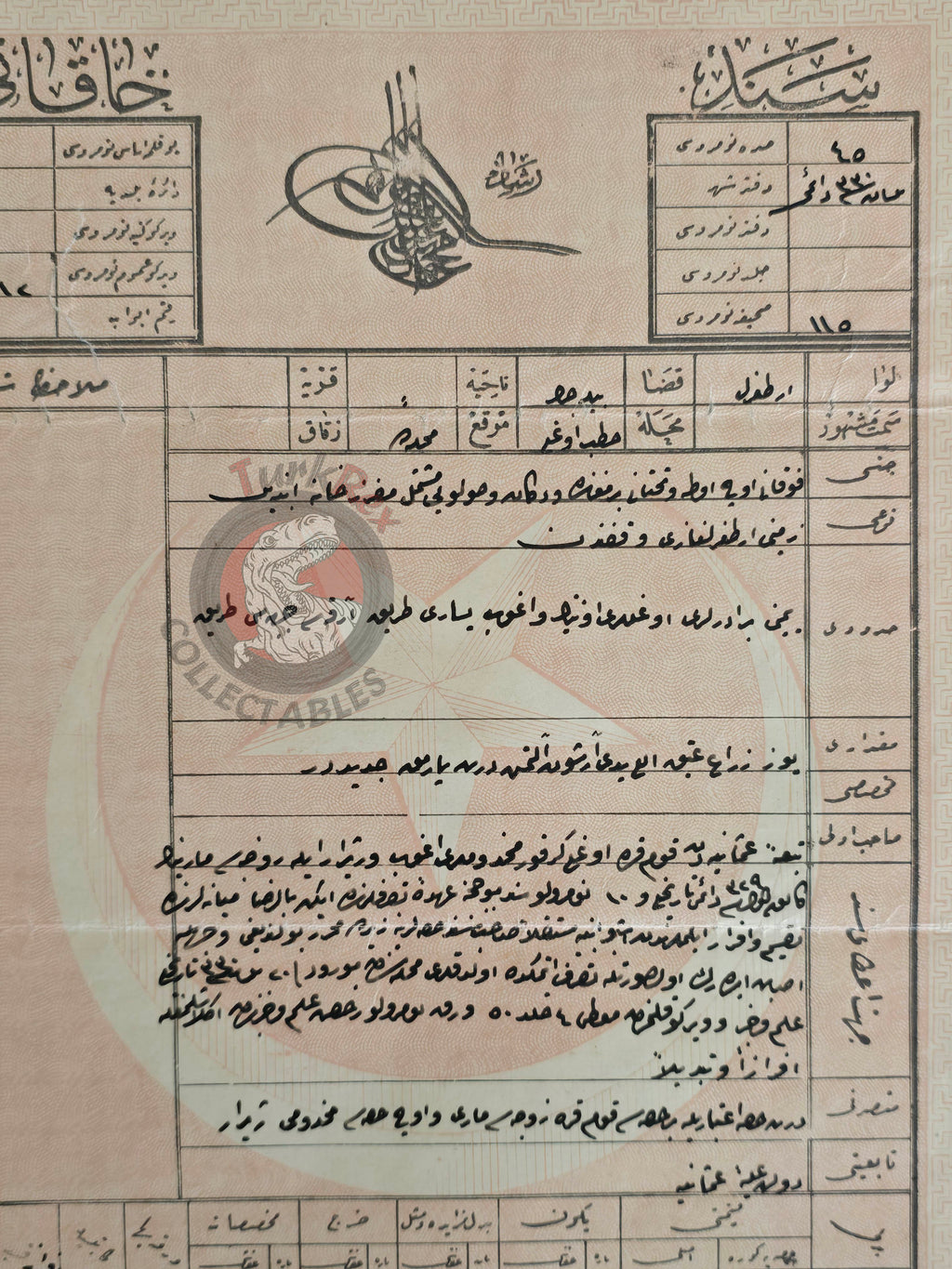 Ottoman 1914 Land Deed House in Ertuğrul Bilecik Title Armenian Family Armenia 2