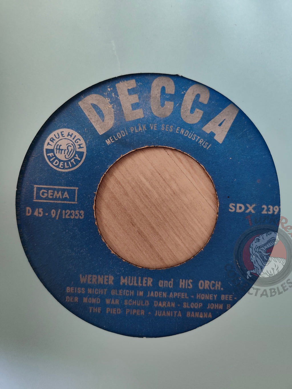 Werner Müller And His Orch. – Paperback Writer 7" Turkish Pressing Vinyl Turkey Edition