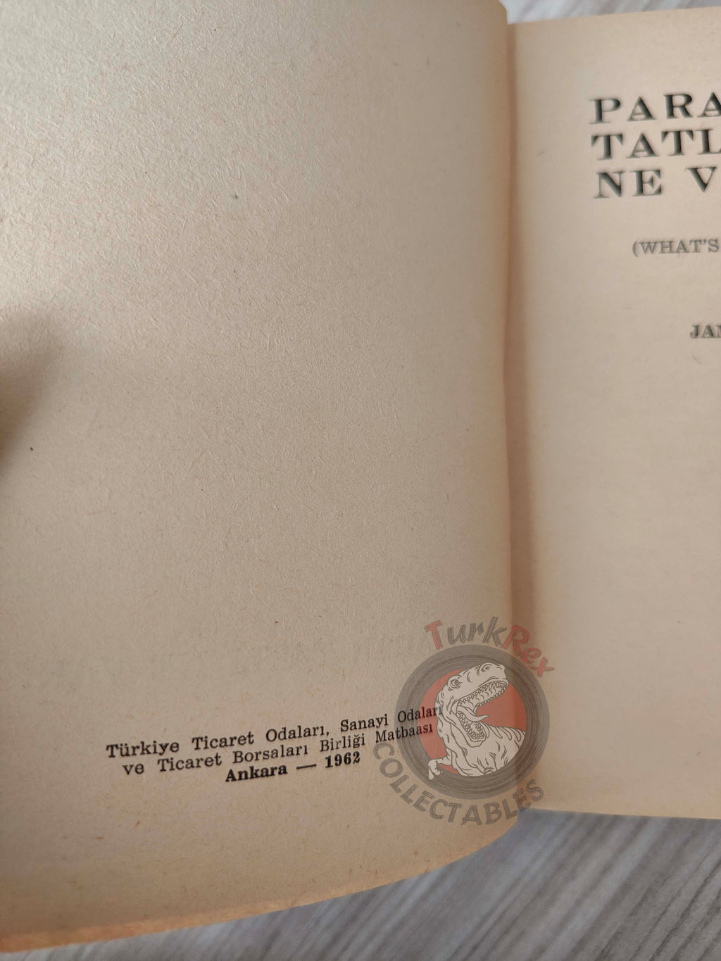James Hadley Chase – What’s Better Than Money 1962 1st Turkish Book Turkey