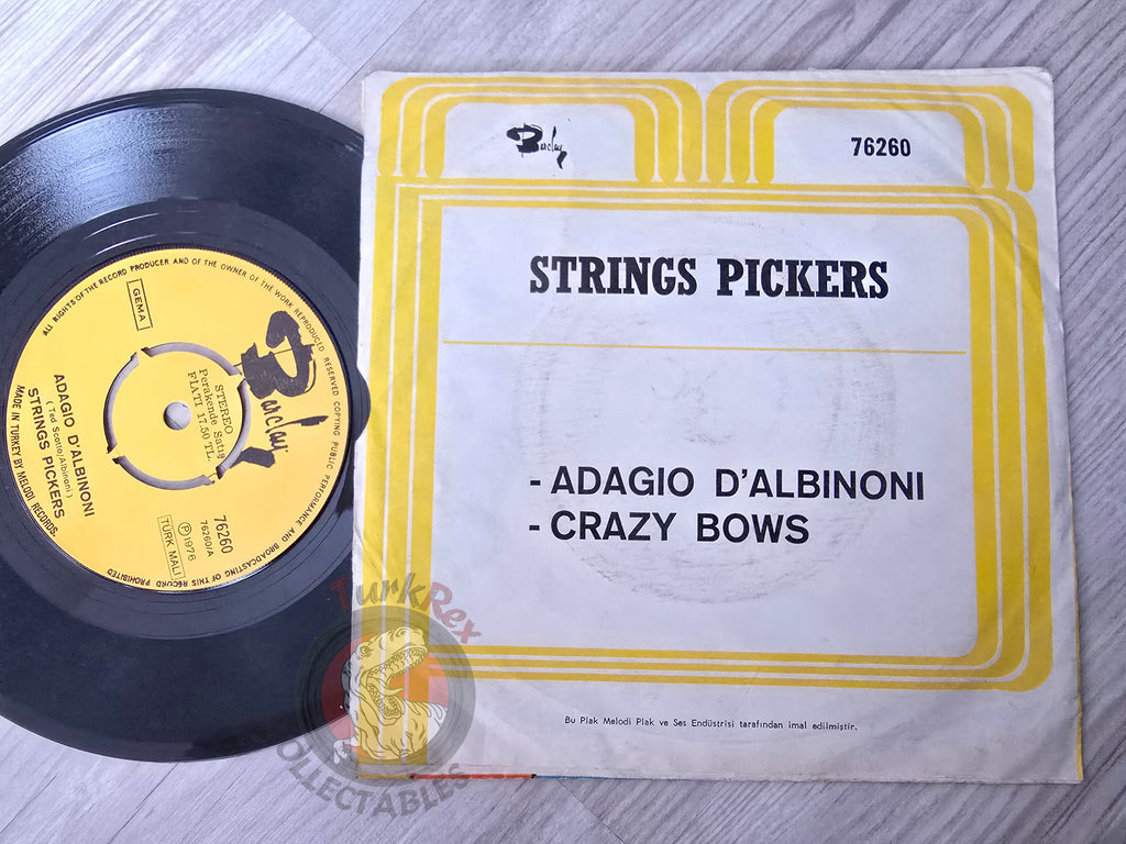 Strings Pickers – Adagio D'Albinoni 7" Turkish Pressing Vinyl Turkey Edition