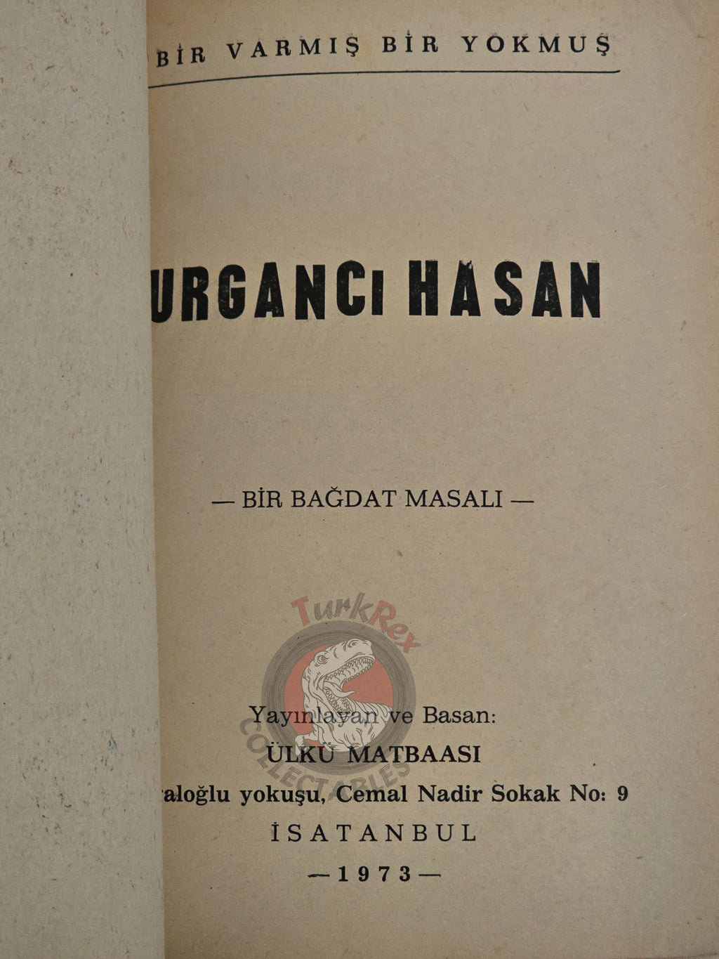 Hassan the Rope-Maker 1973 Turkish Book Turkey 1001 Nights Illustrated