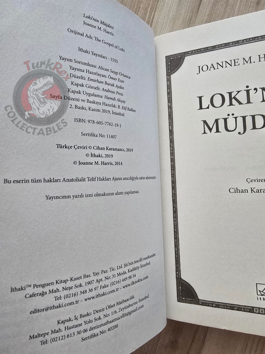Joanne M. Harris – The Gospel of Loki 2019 Turkish Book Turkey