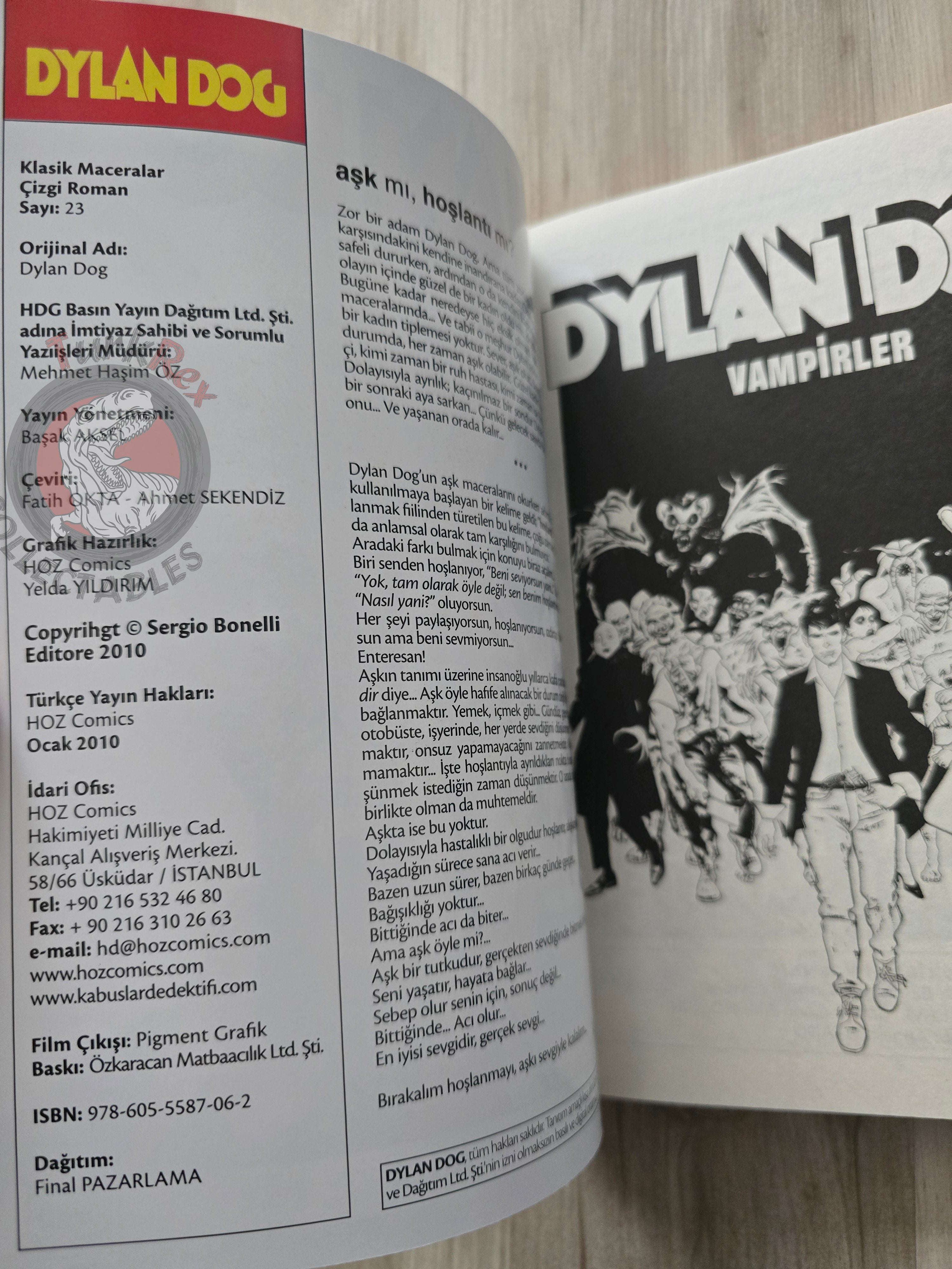 Dylan Dog #23 2010 Turkish Comic Turkey I vampiri #62 #63