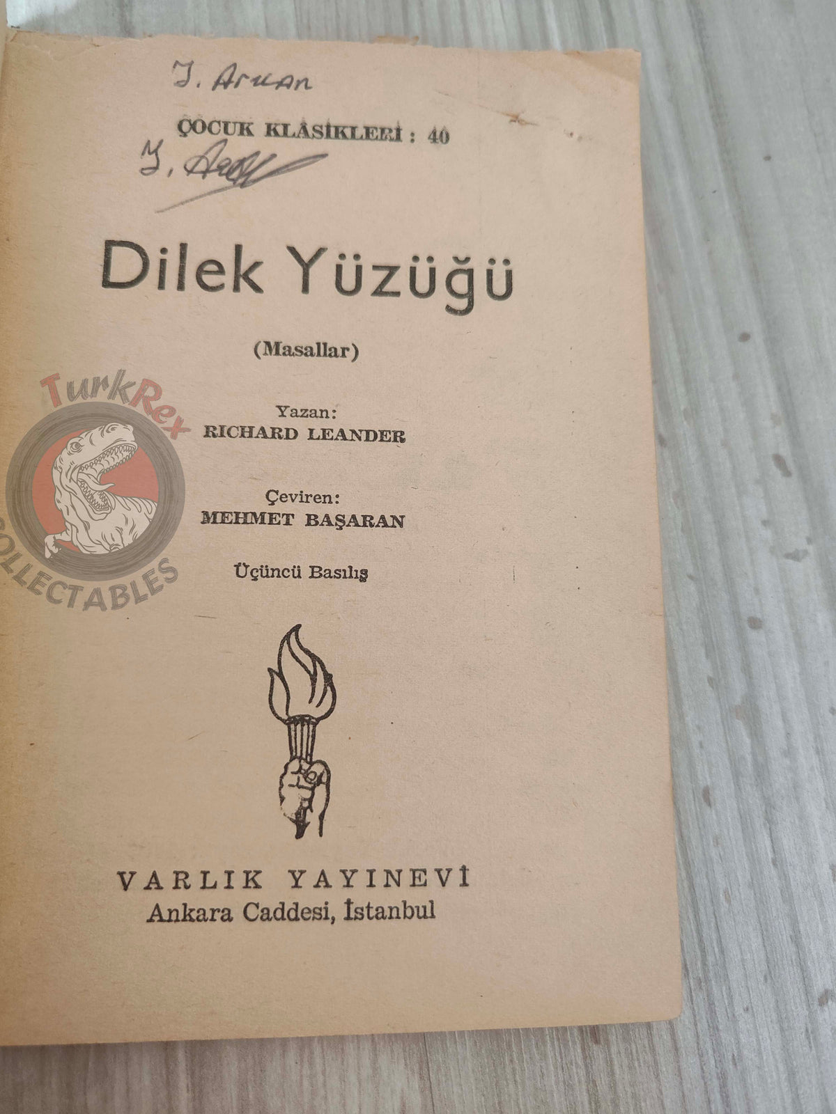 Richard Leander – The Wishing Ring 1969 Turkish Book Turkey Illustrated