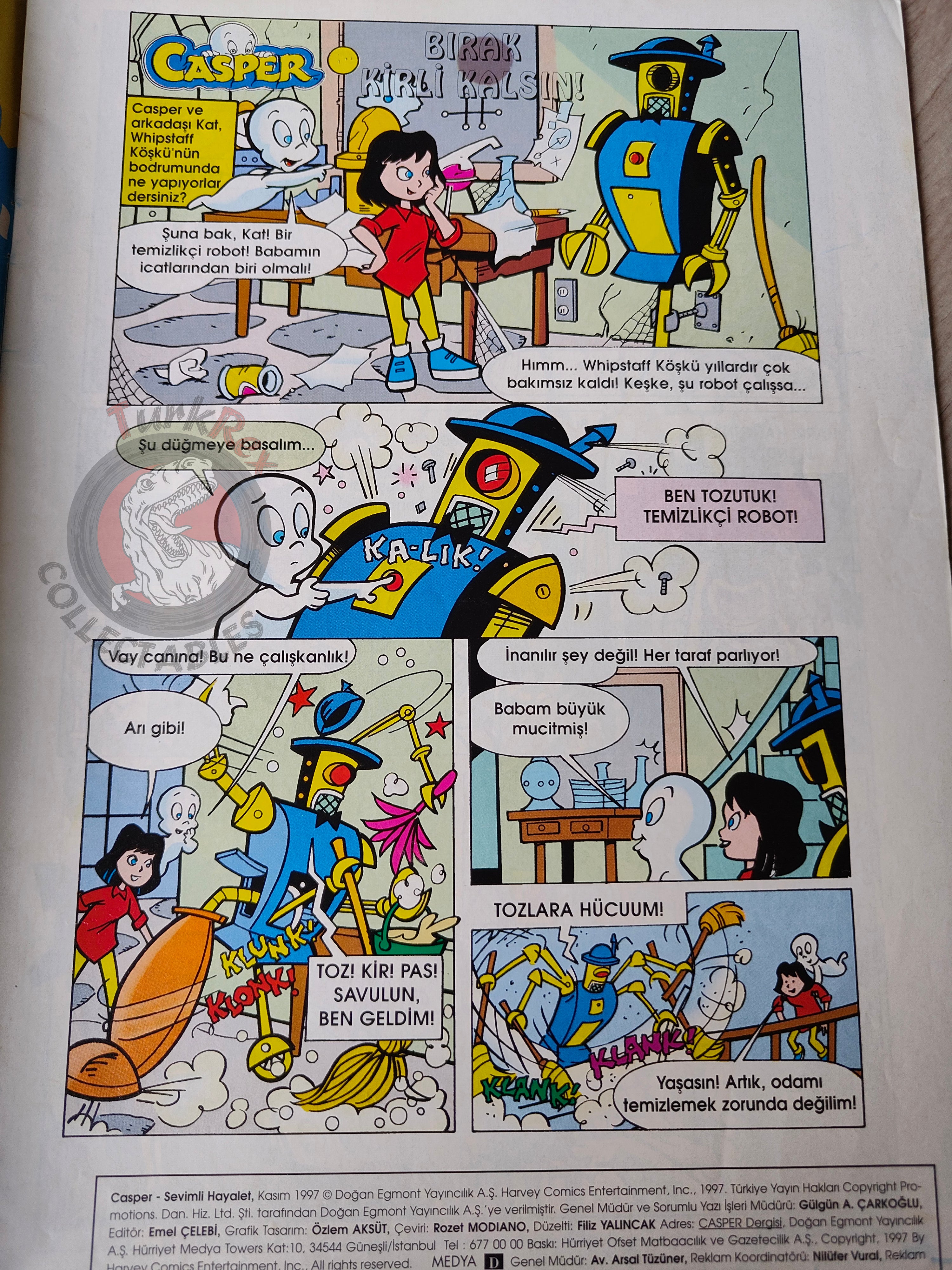 Casper the Friendly Ghost Magazine – Issue #27 1997 Turkish Comic Turkey