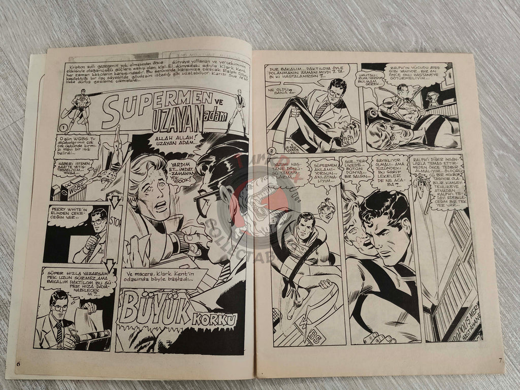 Tercüman Çocuk #48 1981 Turkish Comic Turkey Superman The Flintstones Luc Orient Thorgal