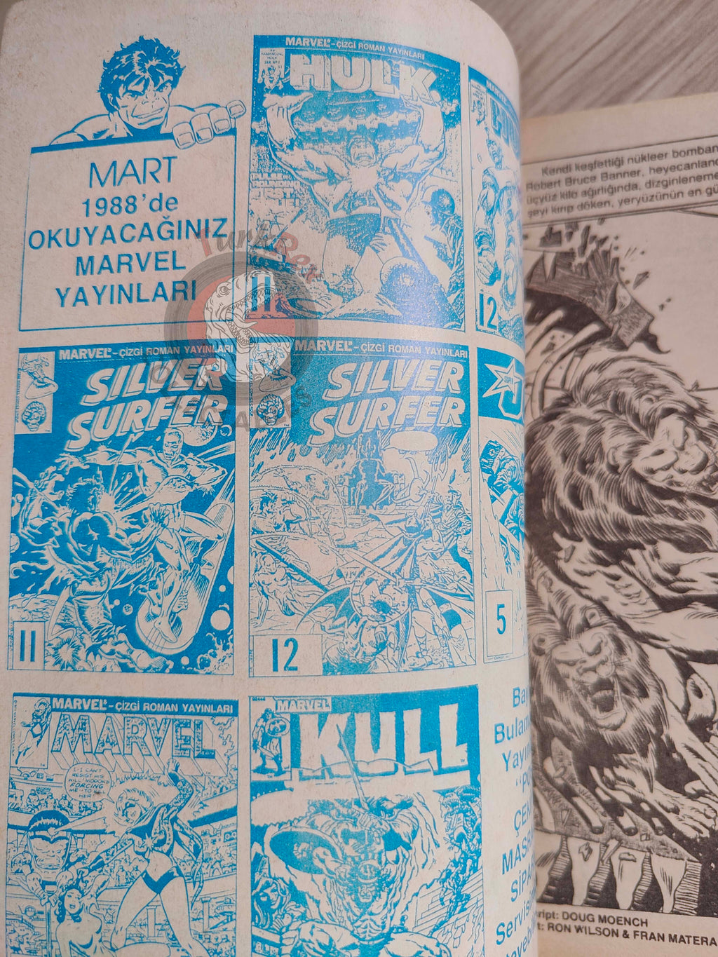 Hulk #11 1988 Turkish Comic Turkey cover Rampaging Magazine #1 #138