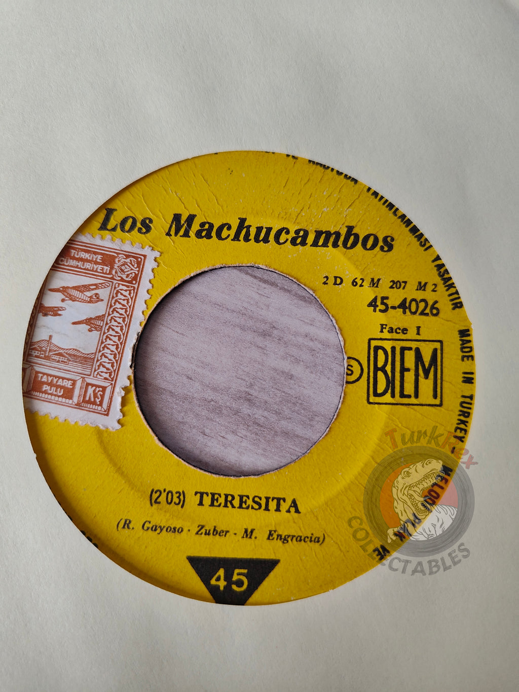 Los Machucambos – Teresita 7" Turkish Pressing Vinyl Turkey Edition 2