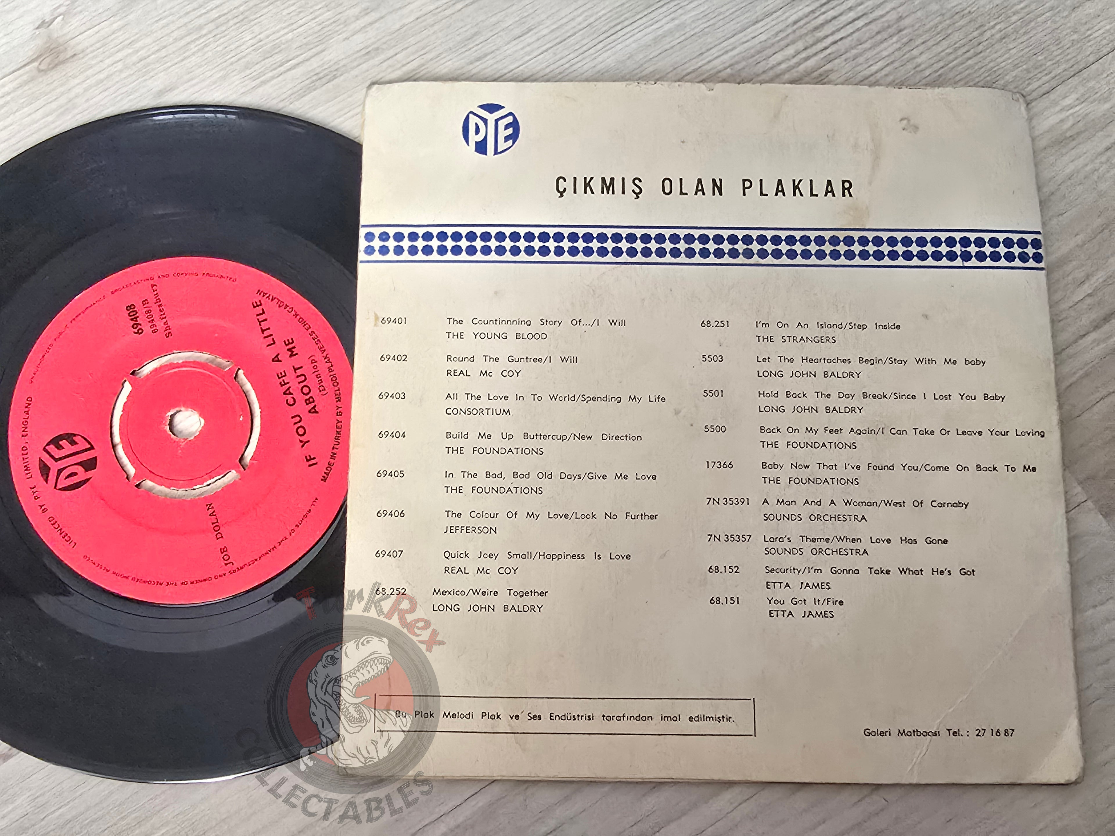 Joe Dolan – Make Me An Island 7" Turkish Pressing Vinyl Turkey Edition