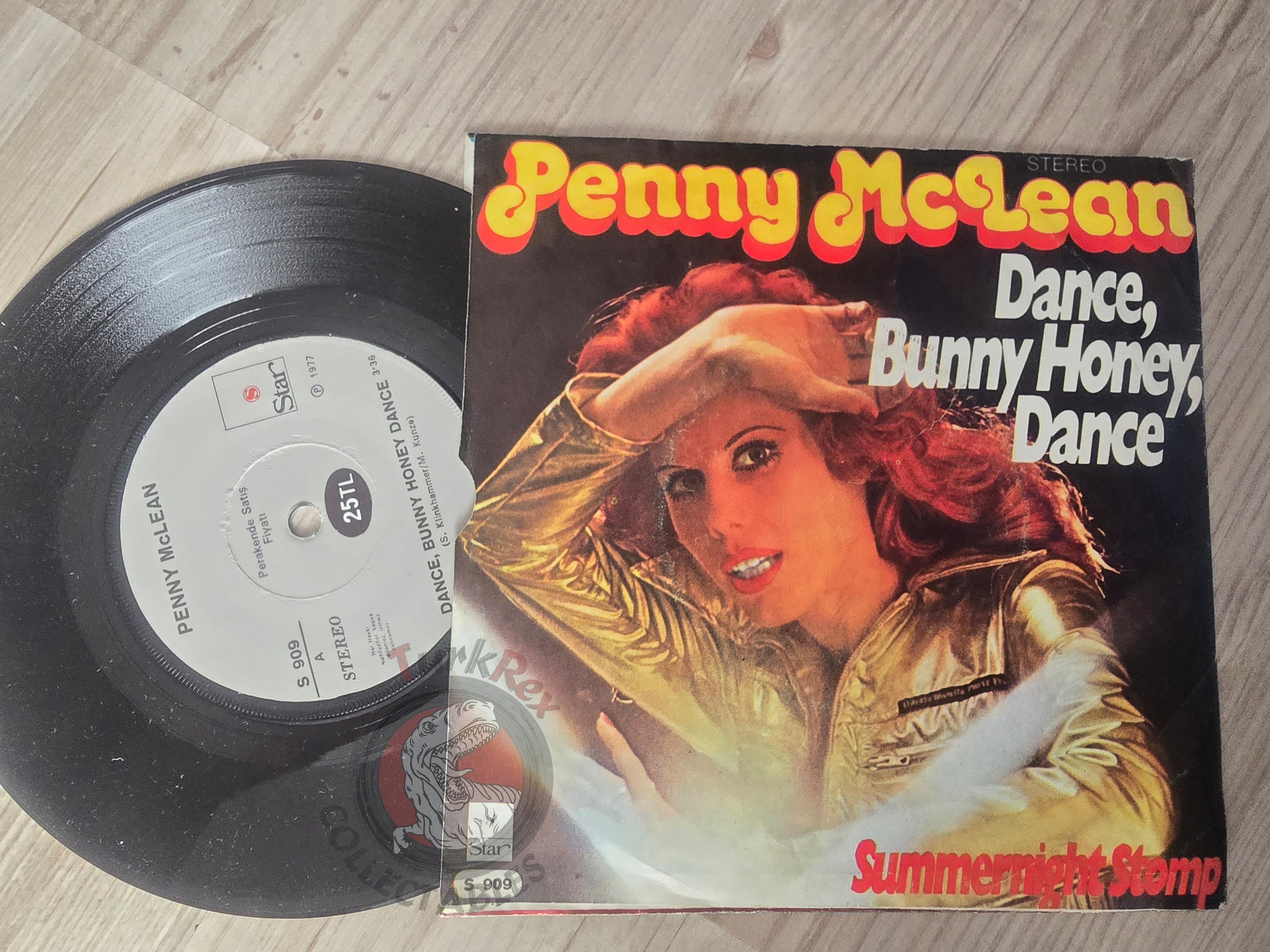 Penny McLean – Dance, Bunny Honey, Dance 7" Turkish Pressing Vinyl Turkey Edition