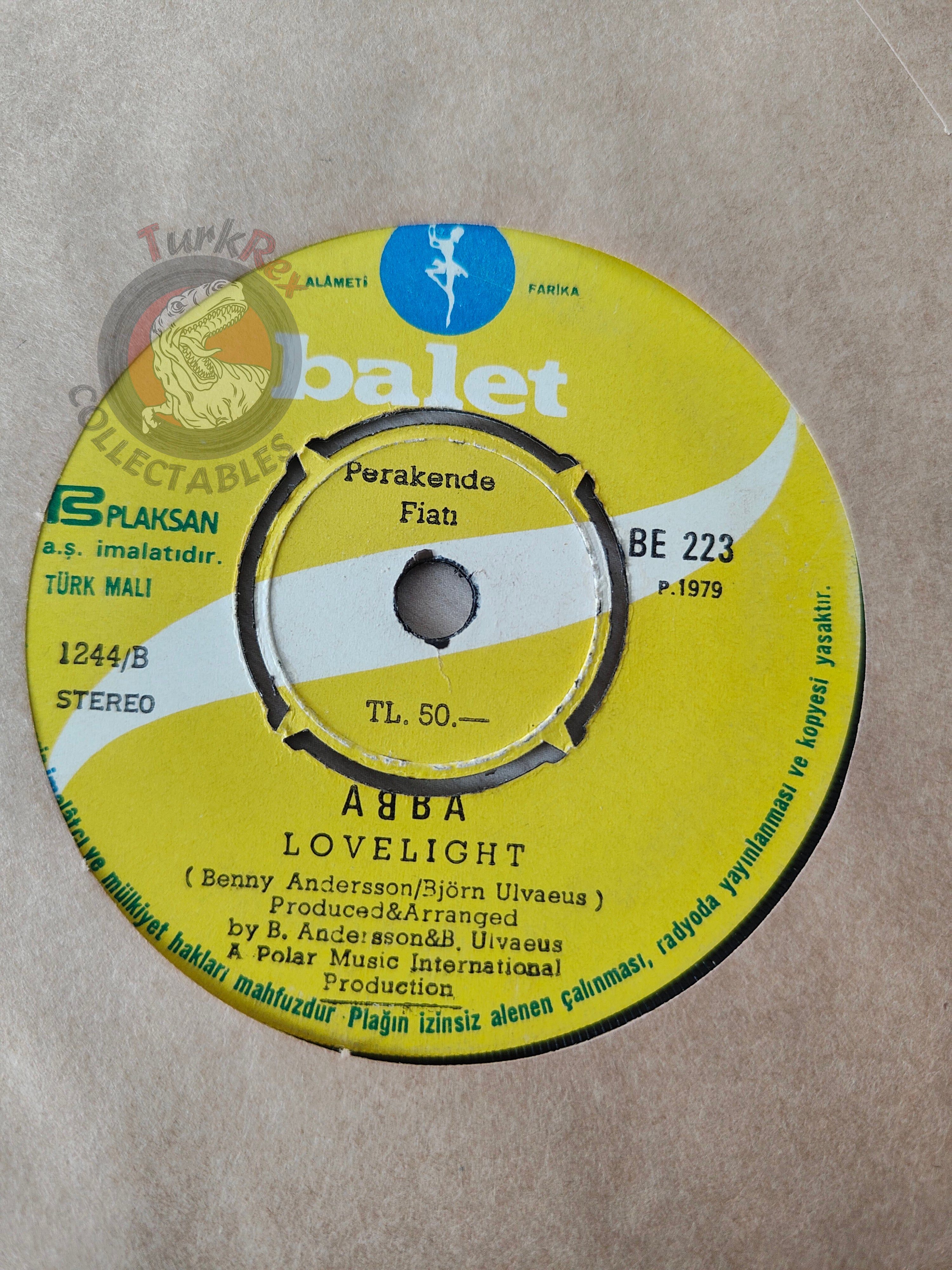 ABBA – Chiquitita 7" Turkish Pressing Vinyl Turkey Edition 2