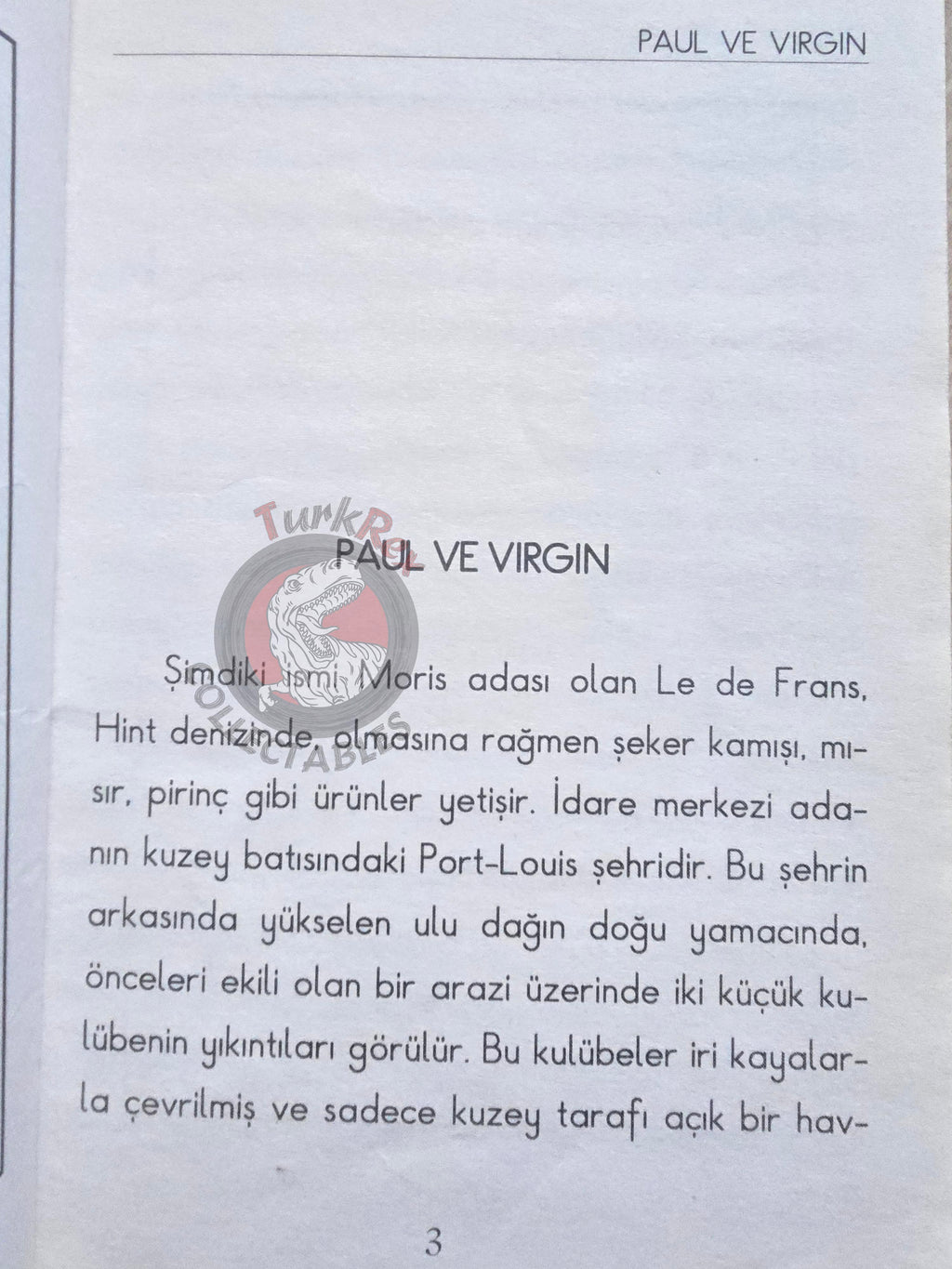 Bernardin de Saint-Pierre – Paul et Virginie 1997 Turkish Book Turkey