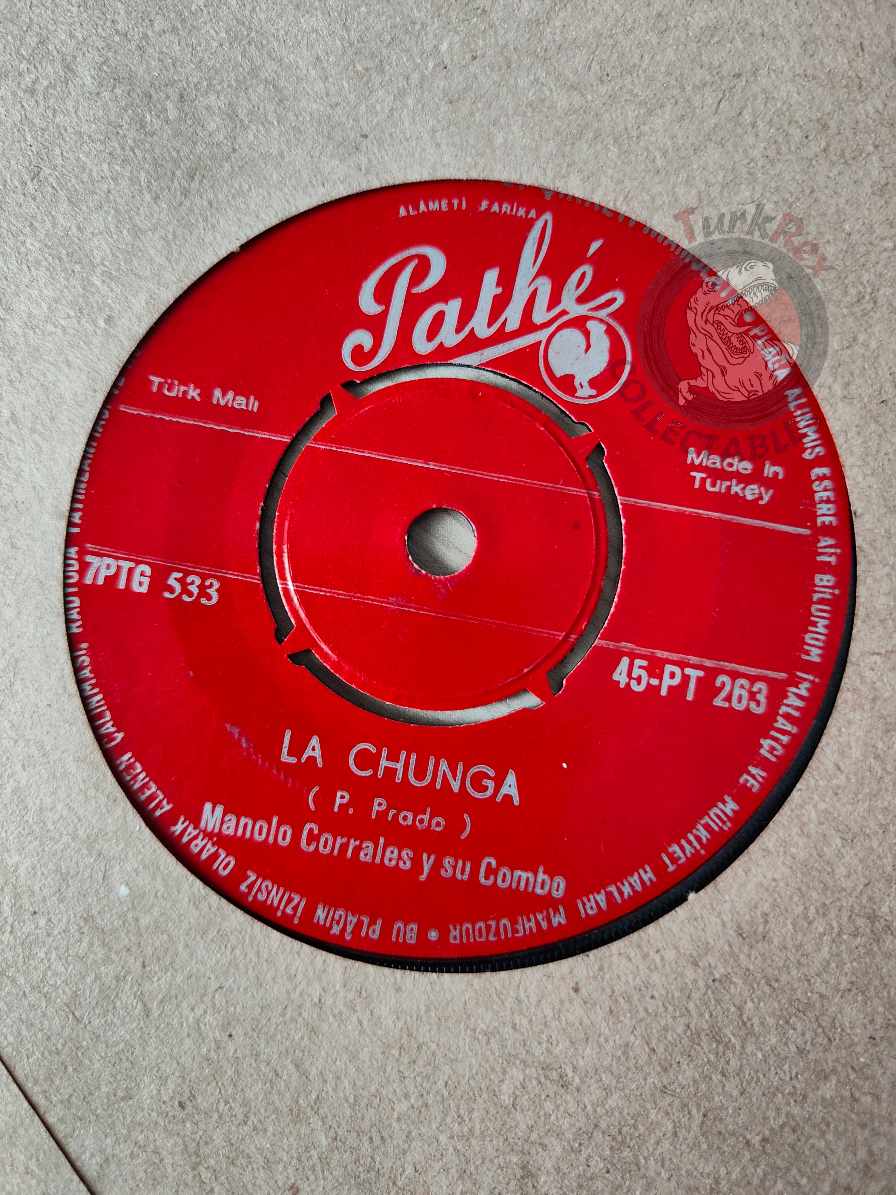 Manolo Corrales Y Su Combo - La Chunga 7" Turkish Pressing Vinyl Turkey Edition