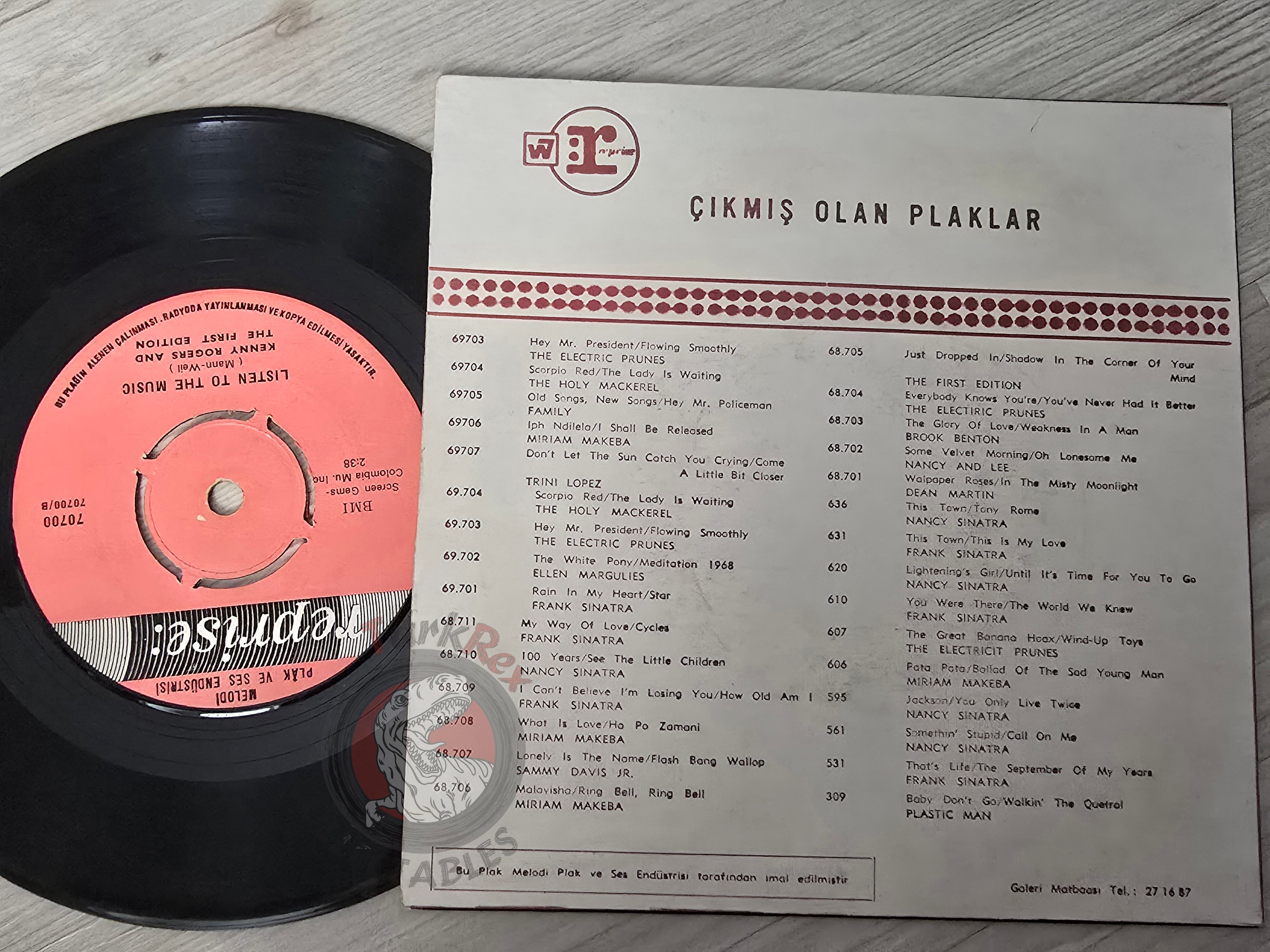 Kenny Rogers & The First Edition – Ruby, Don't Take Your Love To Town 7" Turkish Pressing Vinyl Turkey Edition