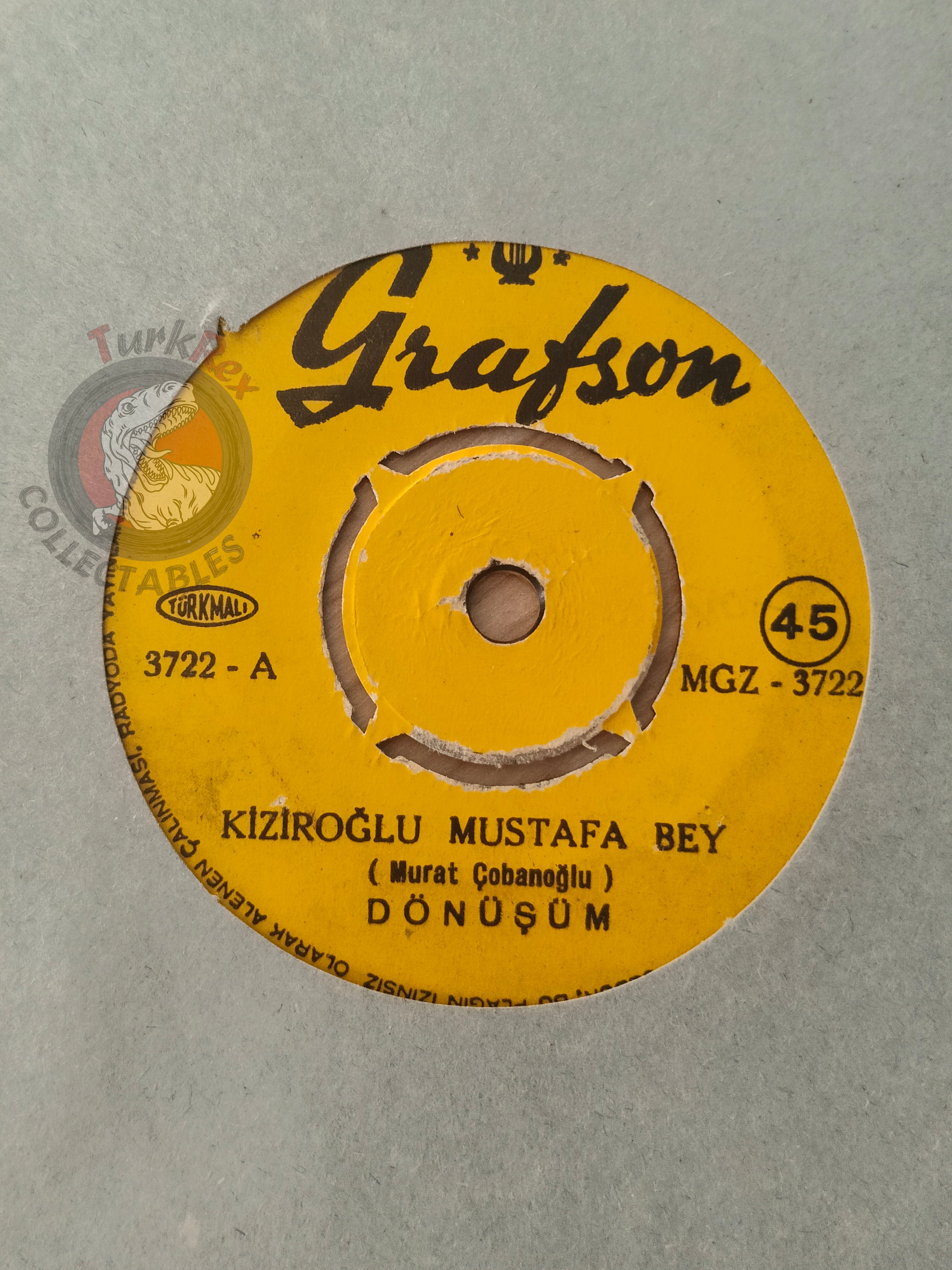 Dönüşüm – Kiziroğlu Mustafa Bey 7" Turkish Pressing Vinyl Turkey Edition