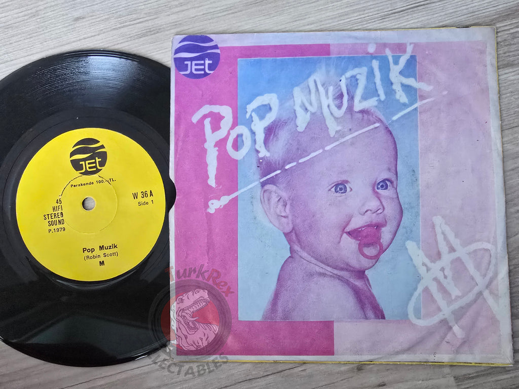 Robin Scott M – Pop Muzik 7" Turkish Pressing Vinyl Turkey Edition