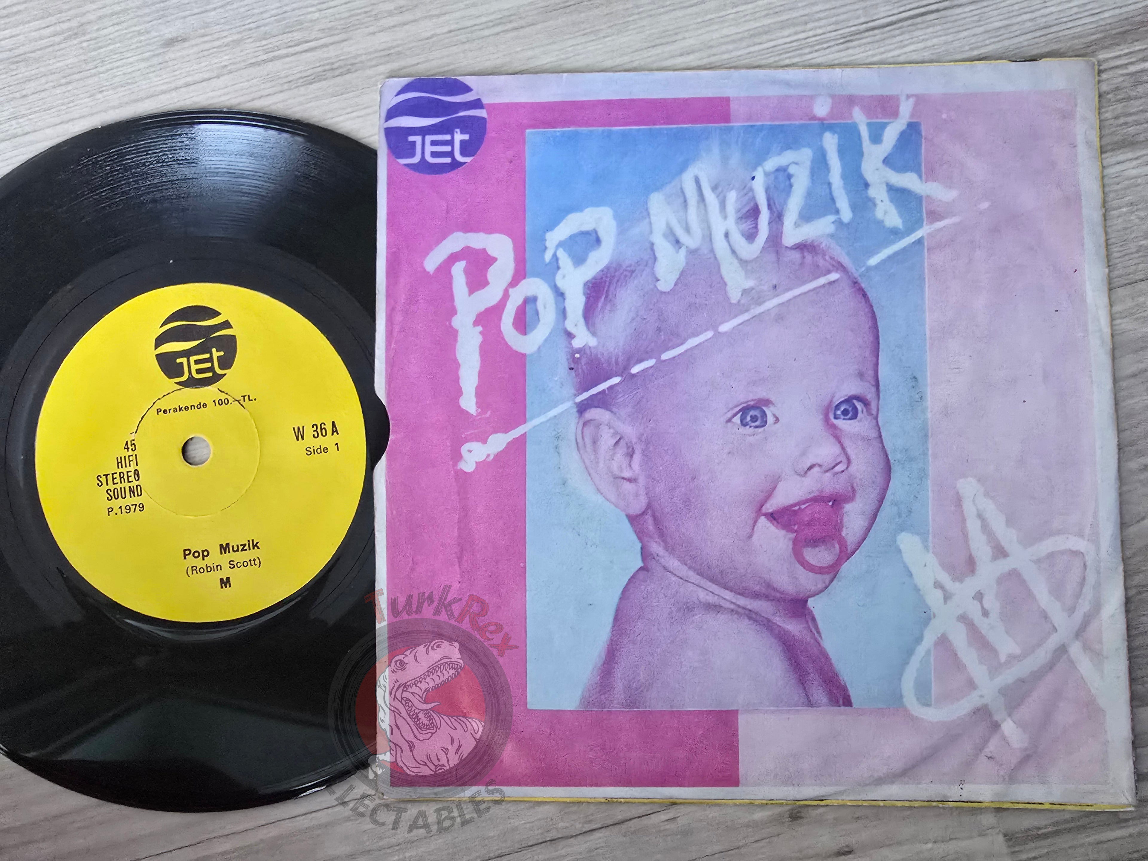 Robin Scott M – Pop Muzik 7" Turkish Pressing Vinyl Turkey Edition