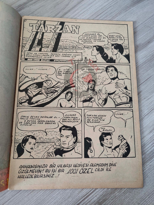 1001 Özel #125 1955 Tarzan Turkish Comic Mag Turkey