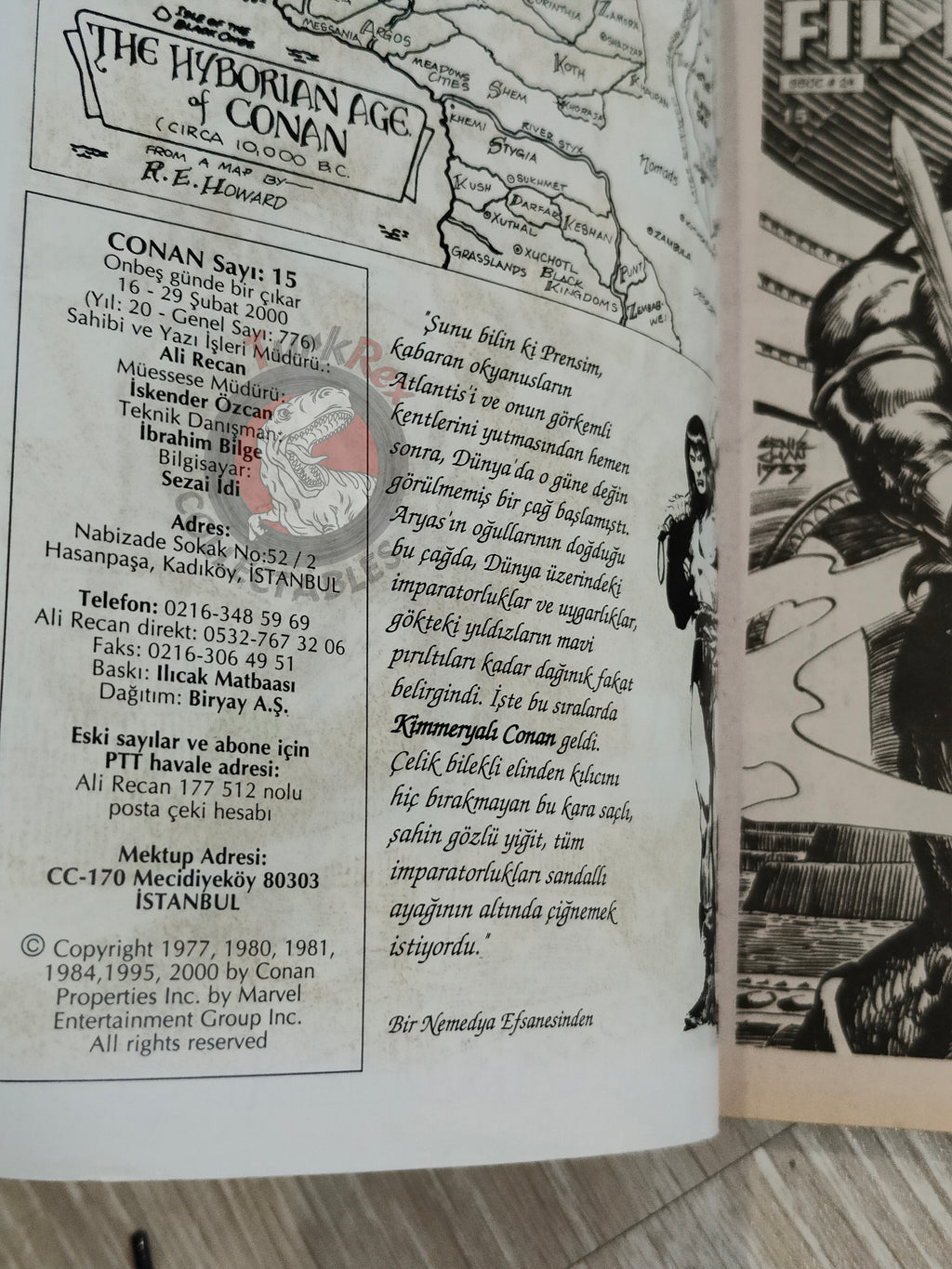 Conan #15 The Savage Sword of Conan #24 Turkish Comic Turkey