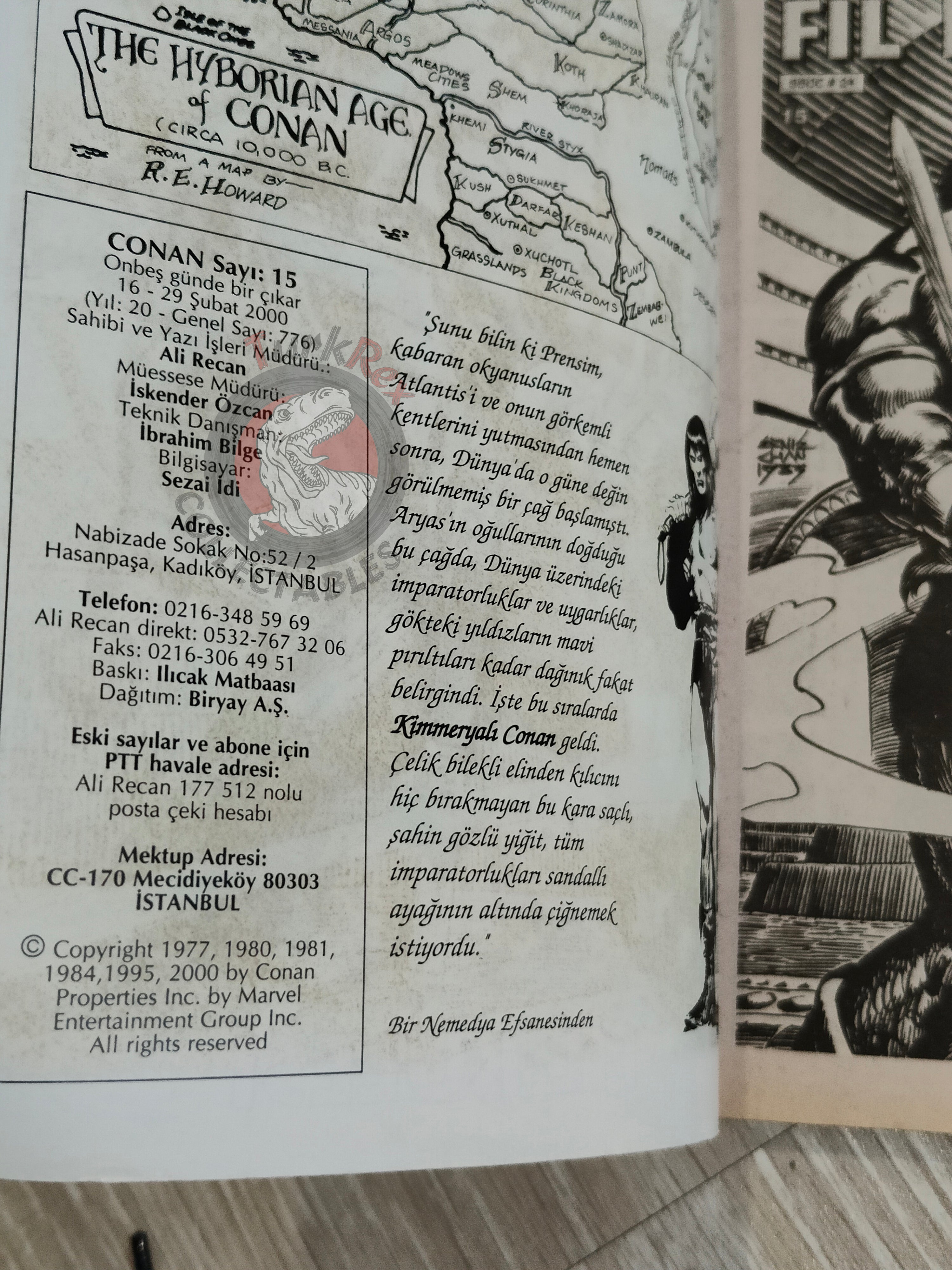 Conan #15 The Savage Sword of Conan #24 Turkish Comic Turkey
