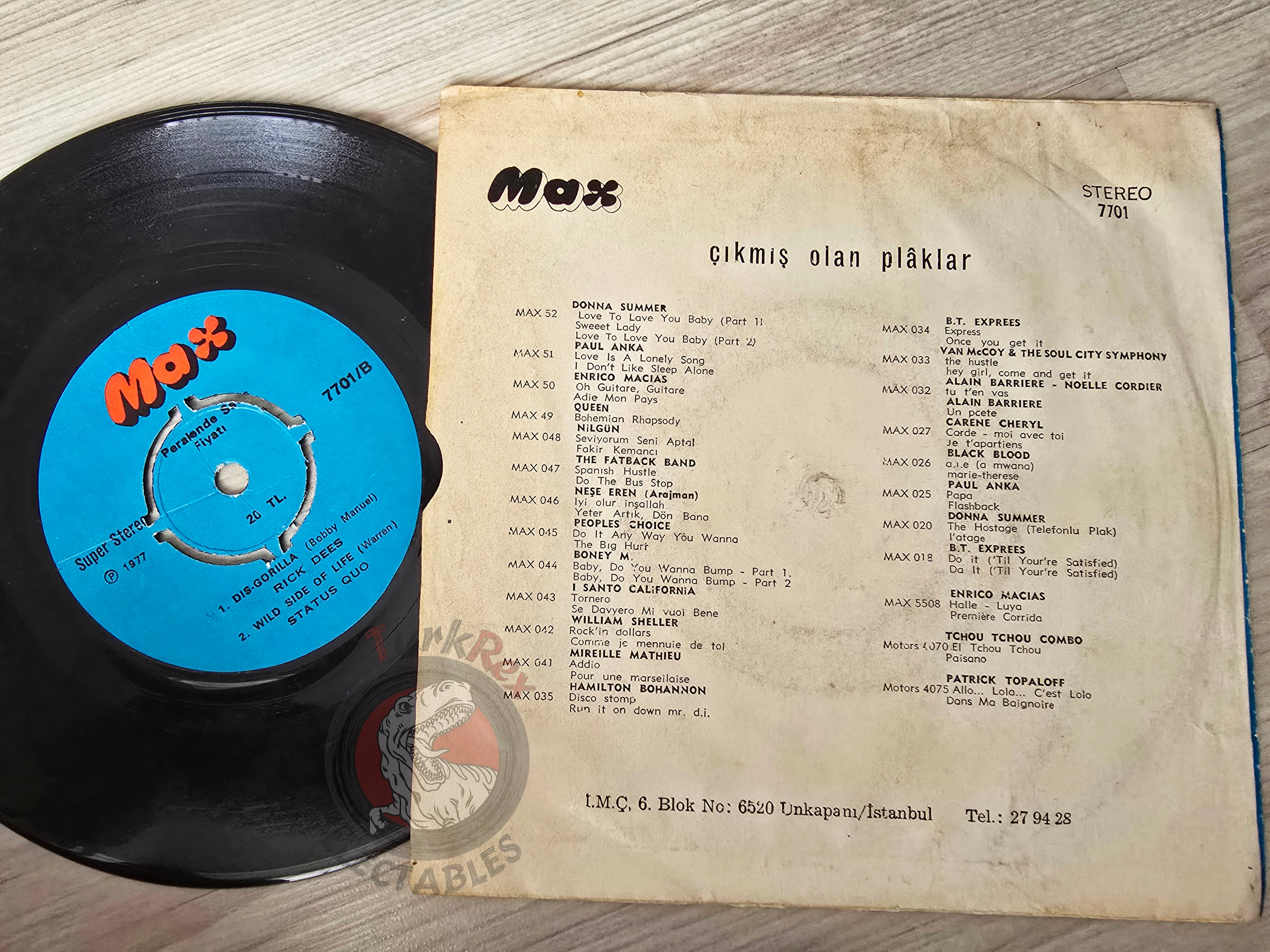 Various – Top 4 Hits - Status Quo - The Classics 7" Turkish Pressing Vinyl Turkey Edition