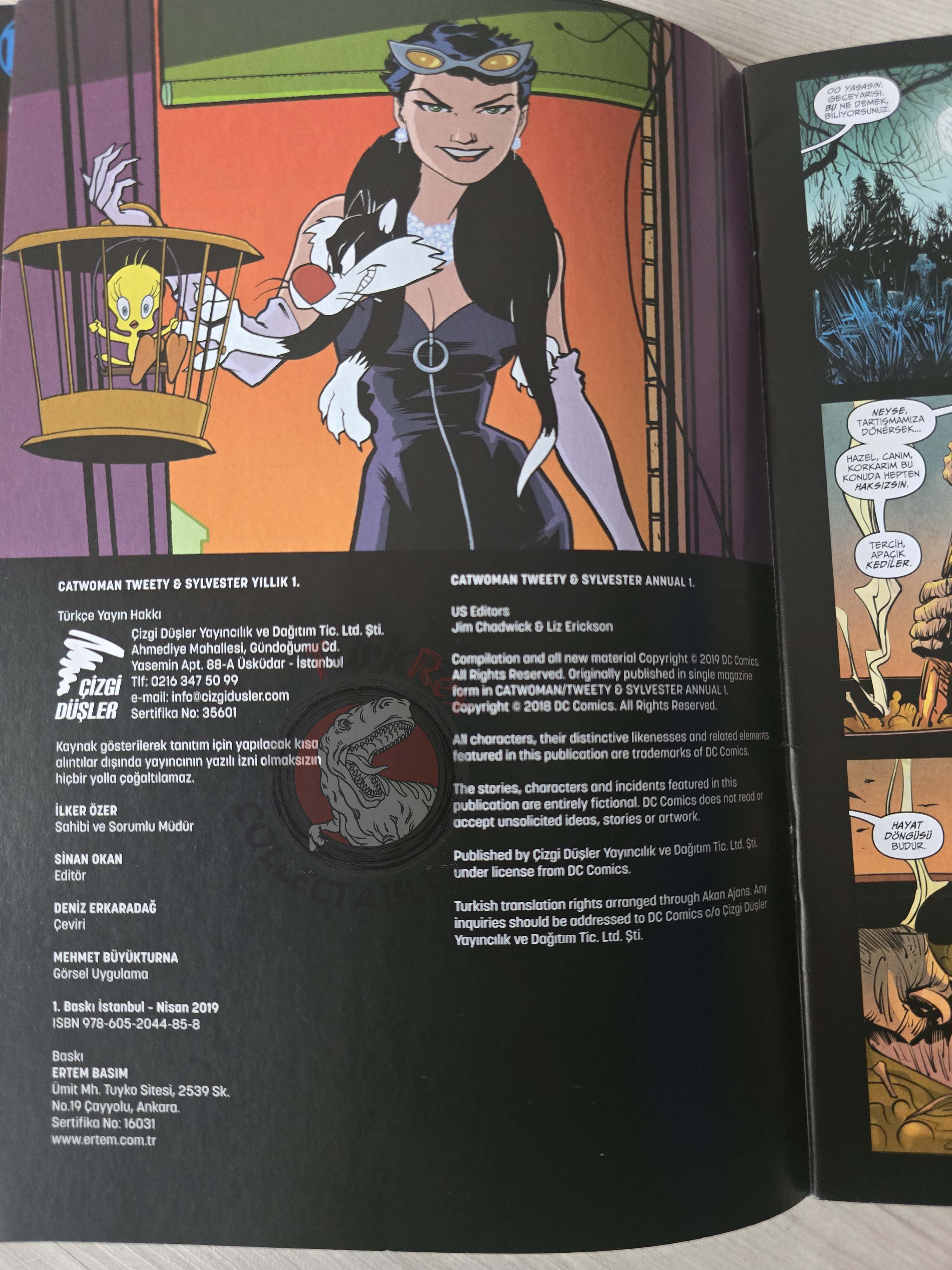 Catwoman Tweety &Sylvester Annual #1 2019 Turkish Comic Turkey
