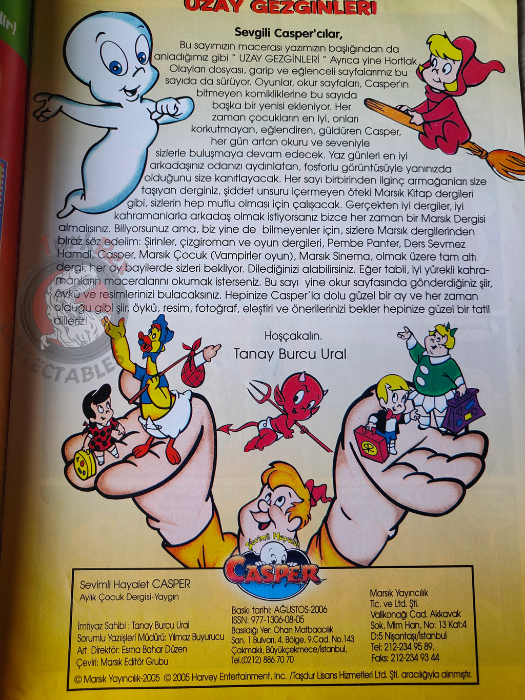 Casper the Friendly Ghost Magazine – Issue #11 2006 Turkish Comic Turkey