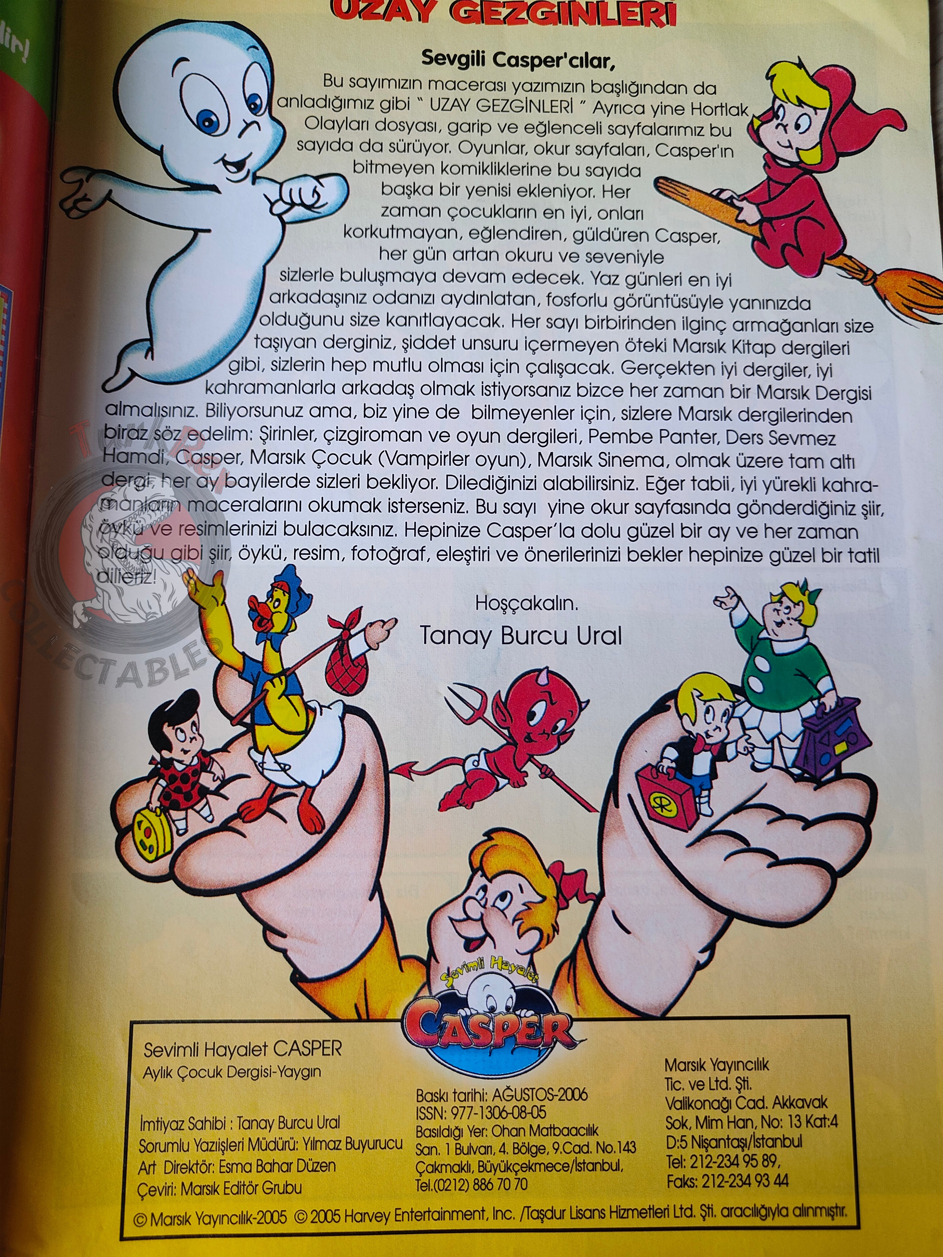 Casper the Friendly Ghost Magazine – Issue #11 2006 Turkish Comic Turkey
