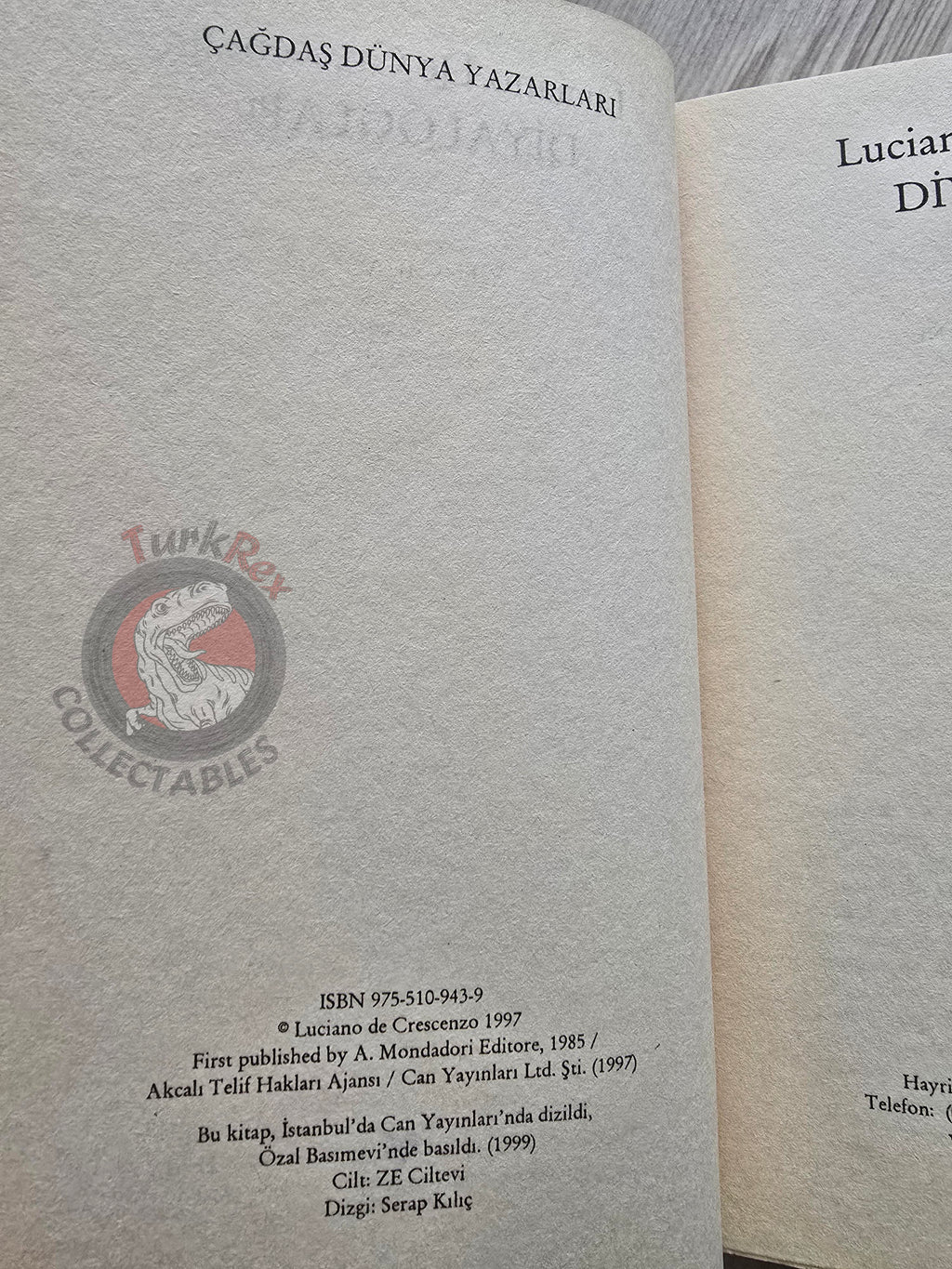 Luciano De Crescenzo – I Dialoghi 1999 1st Turkish Book Turkey