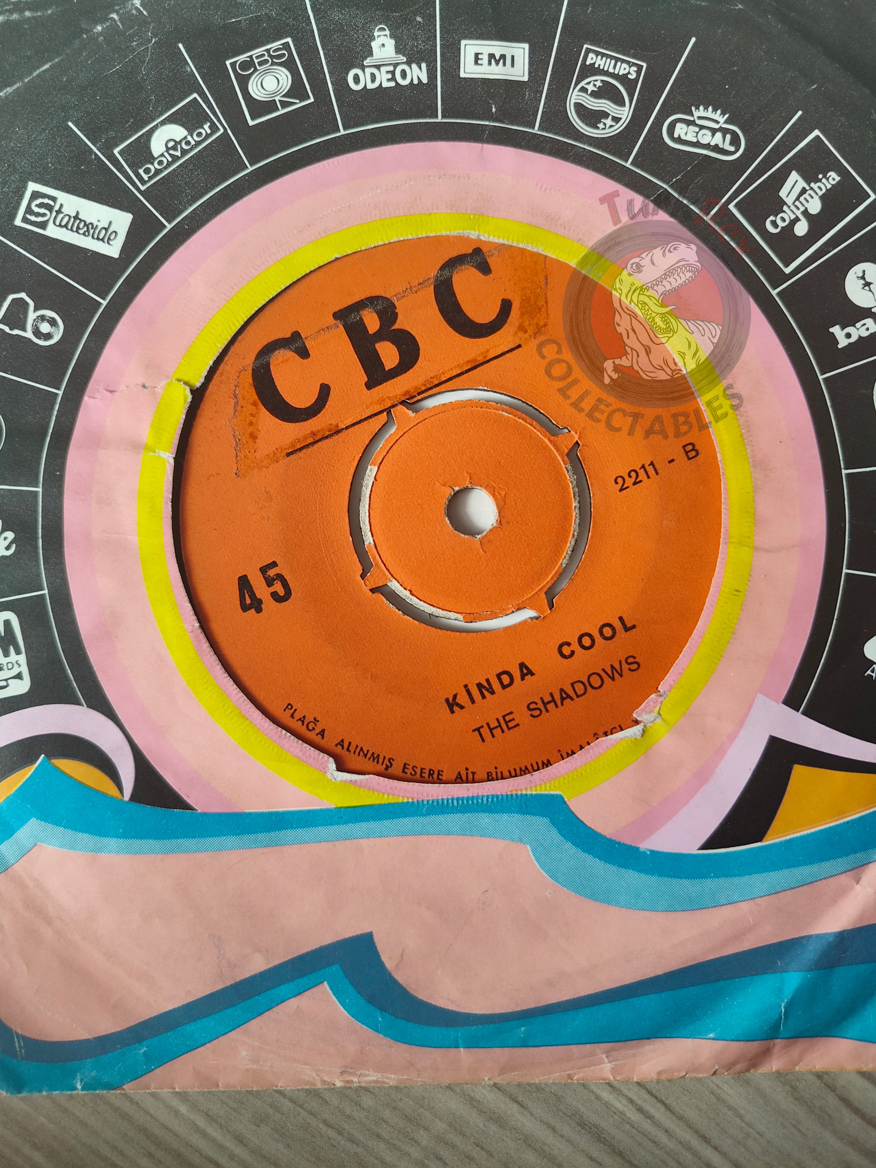 The Shadows – Little "B" / Kinda Cool 7" Turkish Pressing Vinyl Turkey Edition