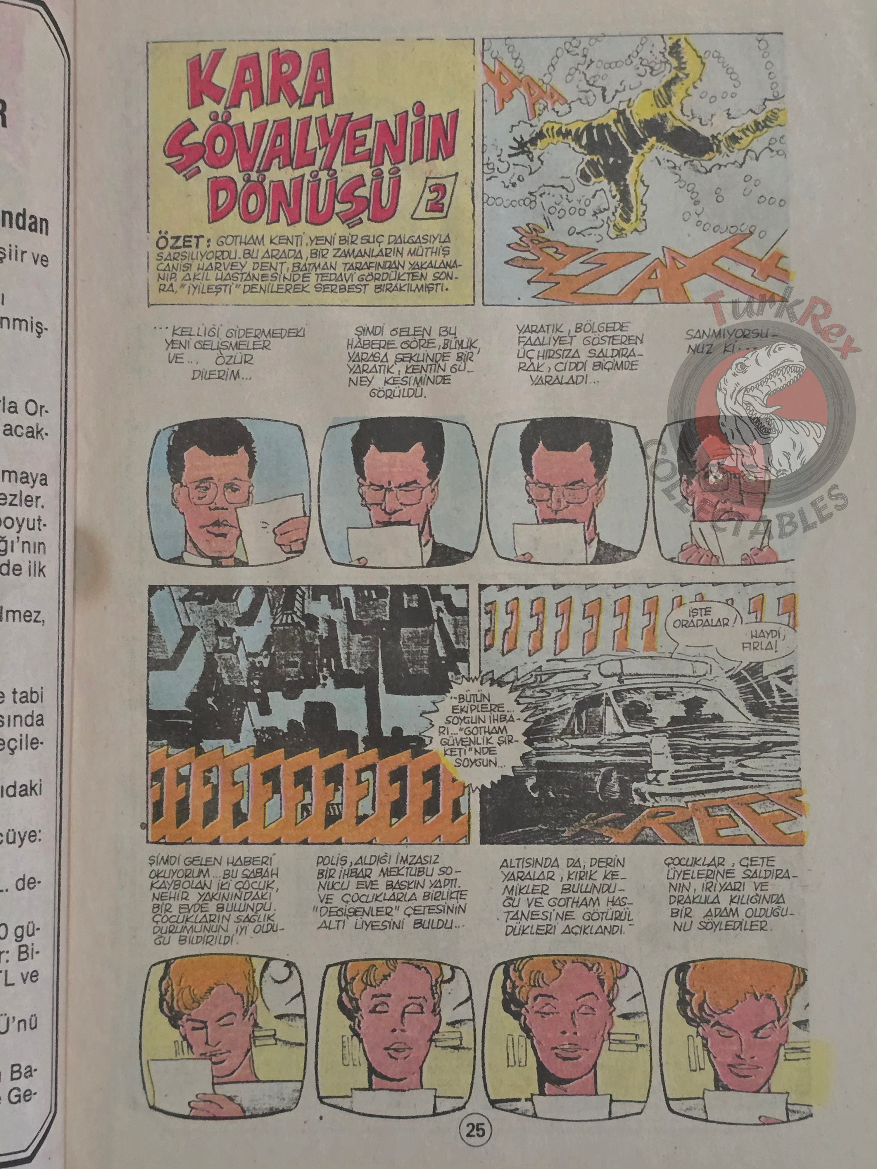 Batman The Dark Knight Returns #2 1989 Turkish Comic Turkey