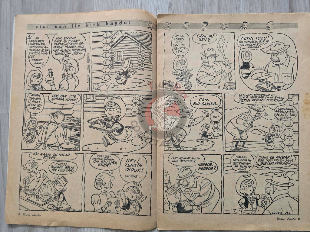 Doğan Kardeş 1969 Magazine #118 Turkish Comic Turkey Zero X, Dennis the Menace