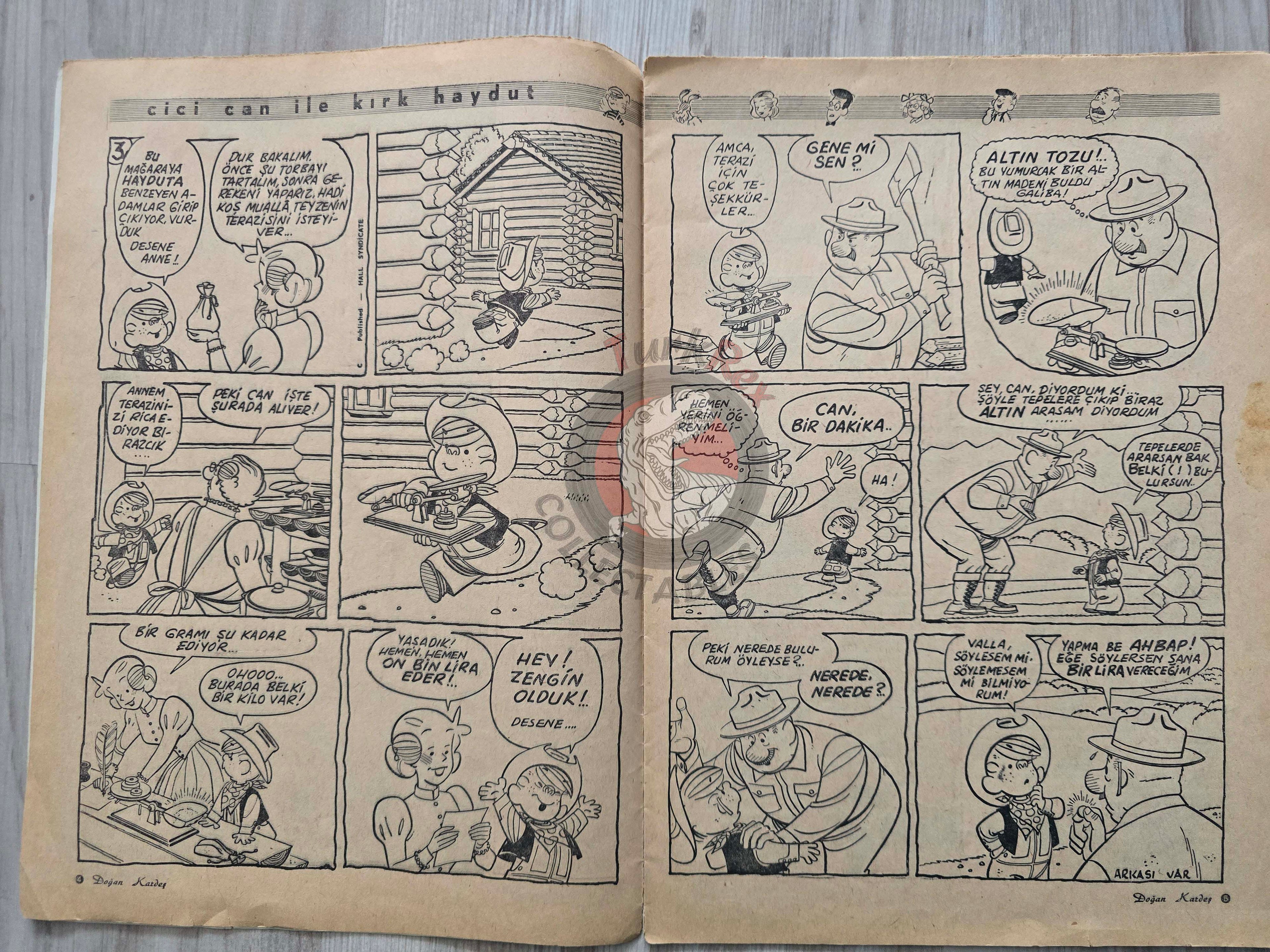 Doğan Kardeş 1969 Magazine #118 Turkish Comic Turkey Zero X, Dennis the Menace