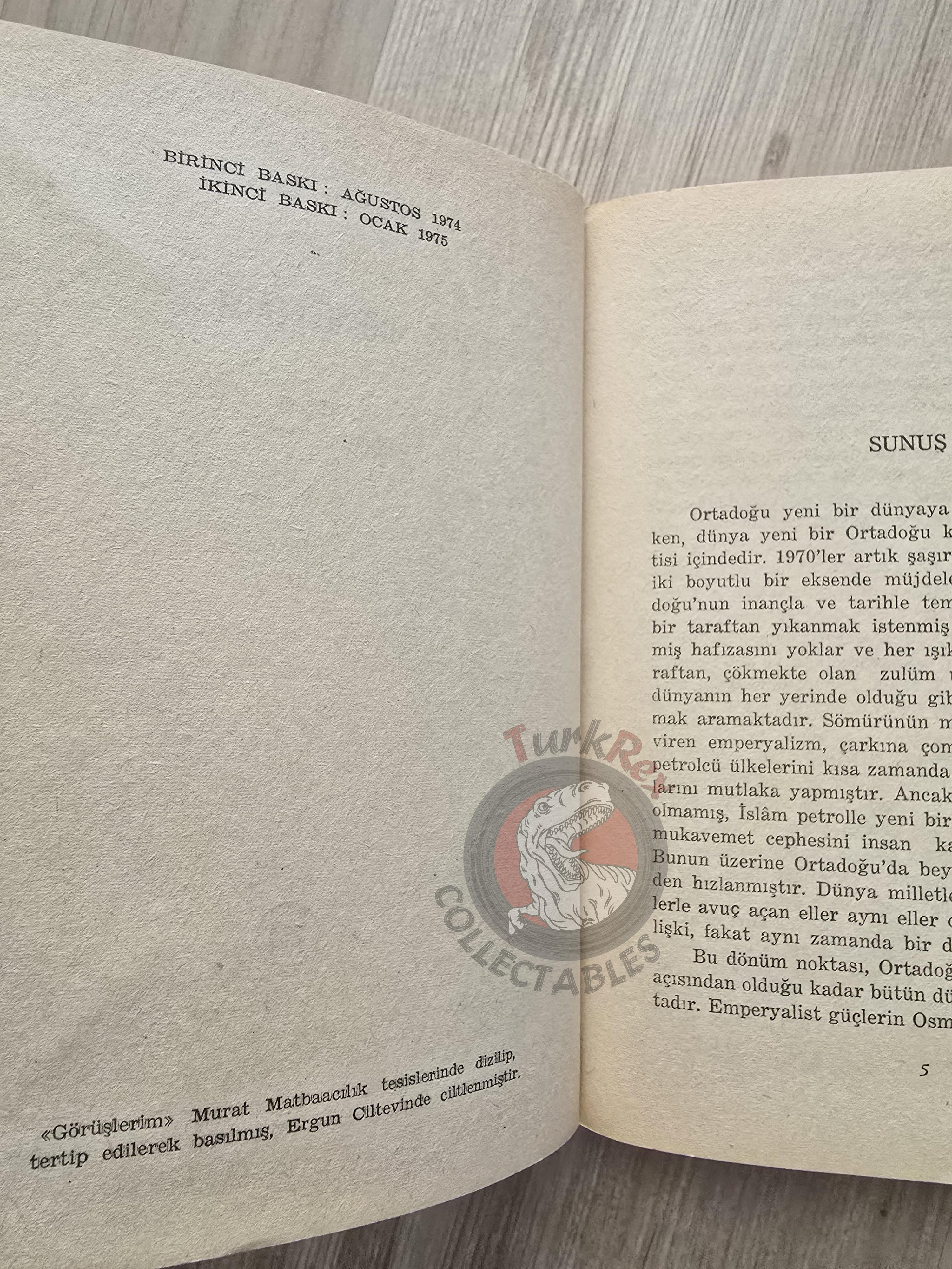 Muammer Kaddafi - My Views Libya Propaganda 1975 Turkish Book Turkey Gaddafi