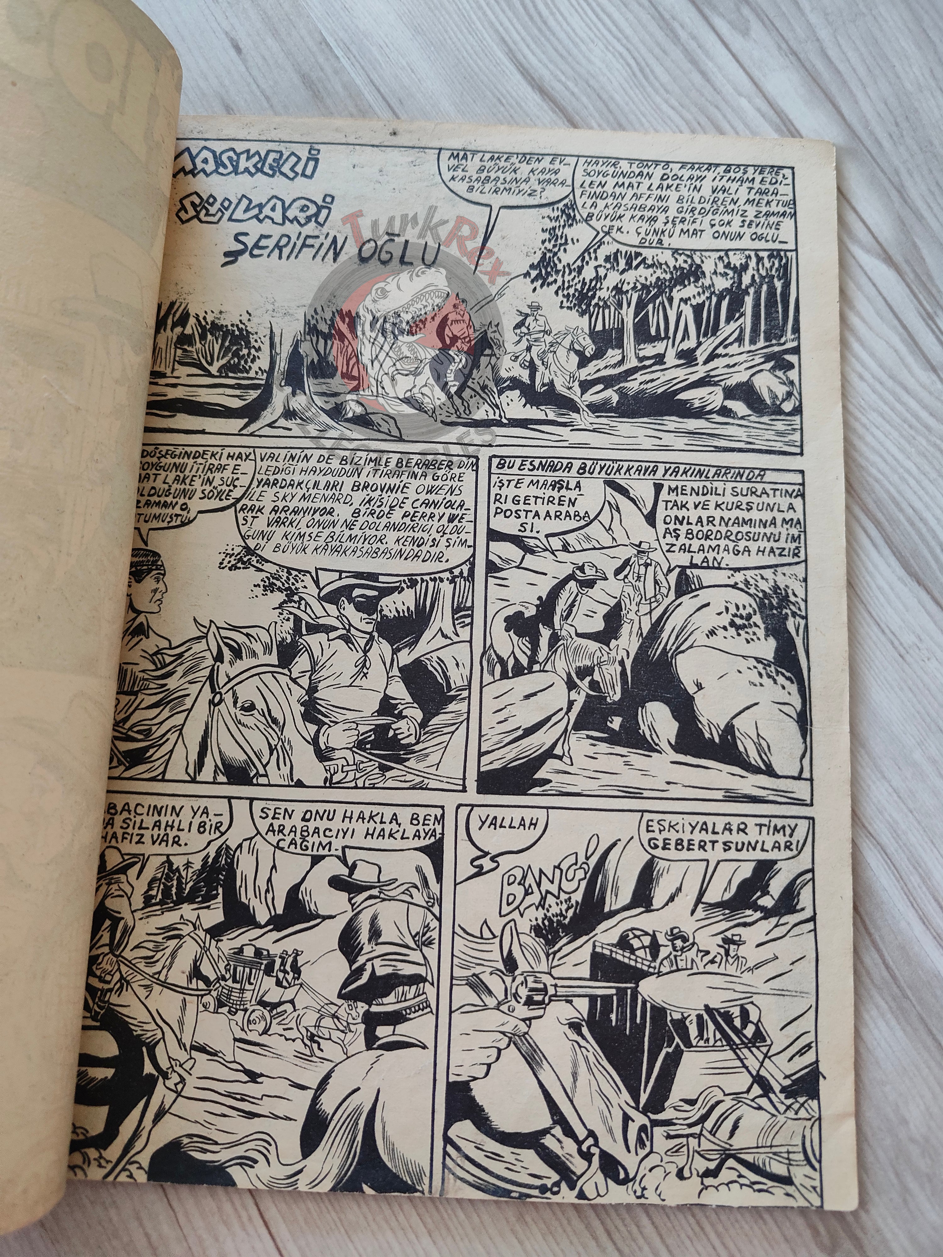 1001 Özel #149 1955 The Lone Ranger Turkish Comic Mag Turkey