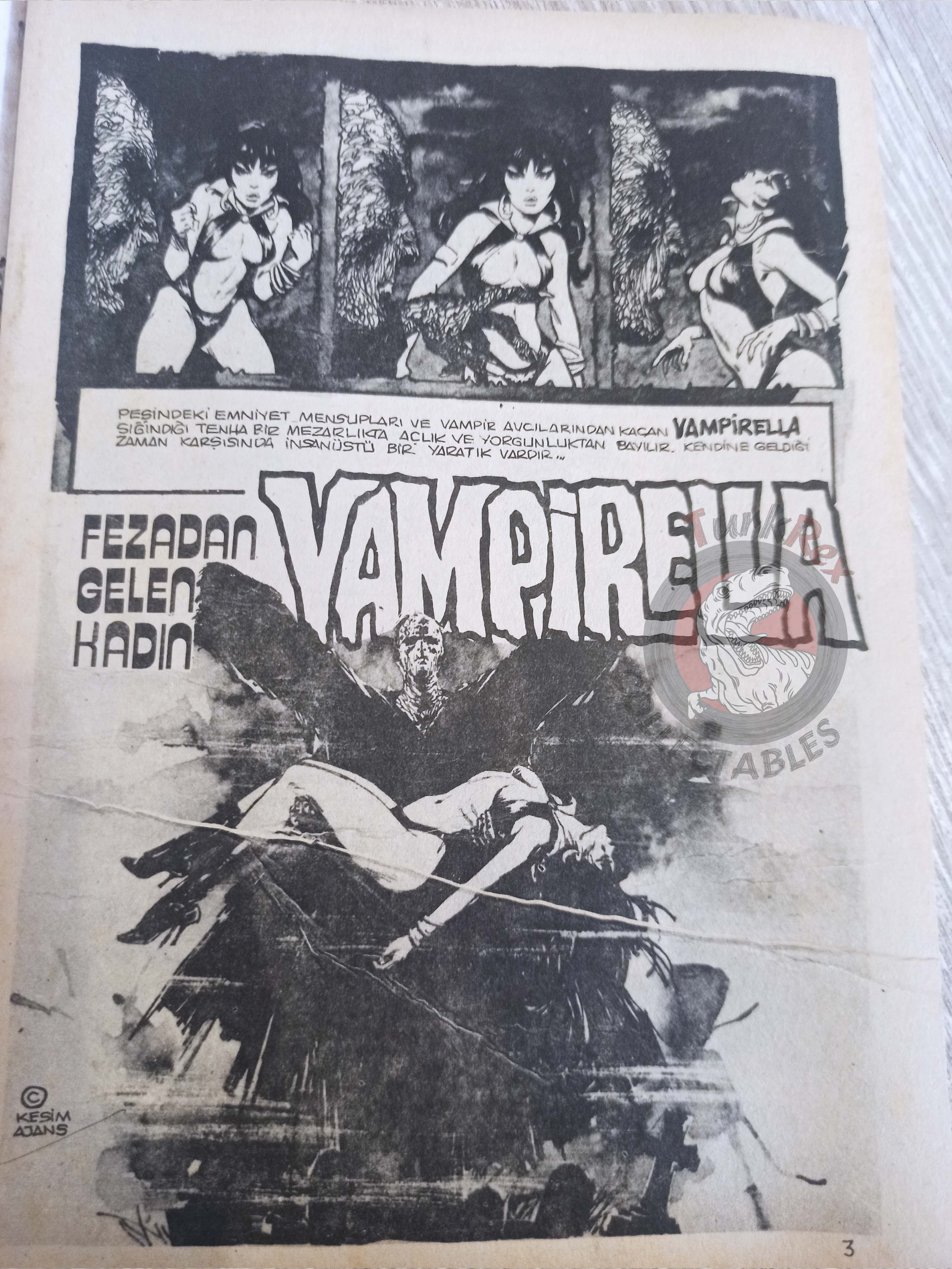 Vampirella #2 1976 Turkish Comic Turkey Warren Publishing cover #12 Dracula