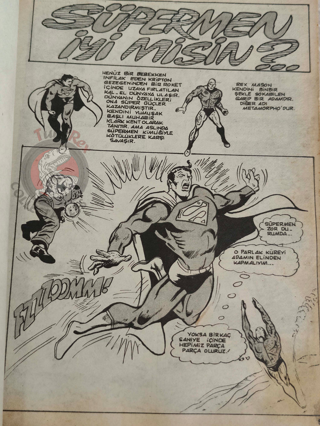 Superman Vol #10 1990 Turkish Comic Turkey #369 #370 Batman #252 Aquaman #62