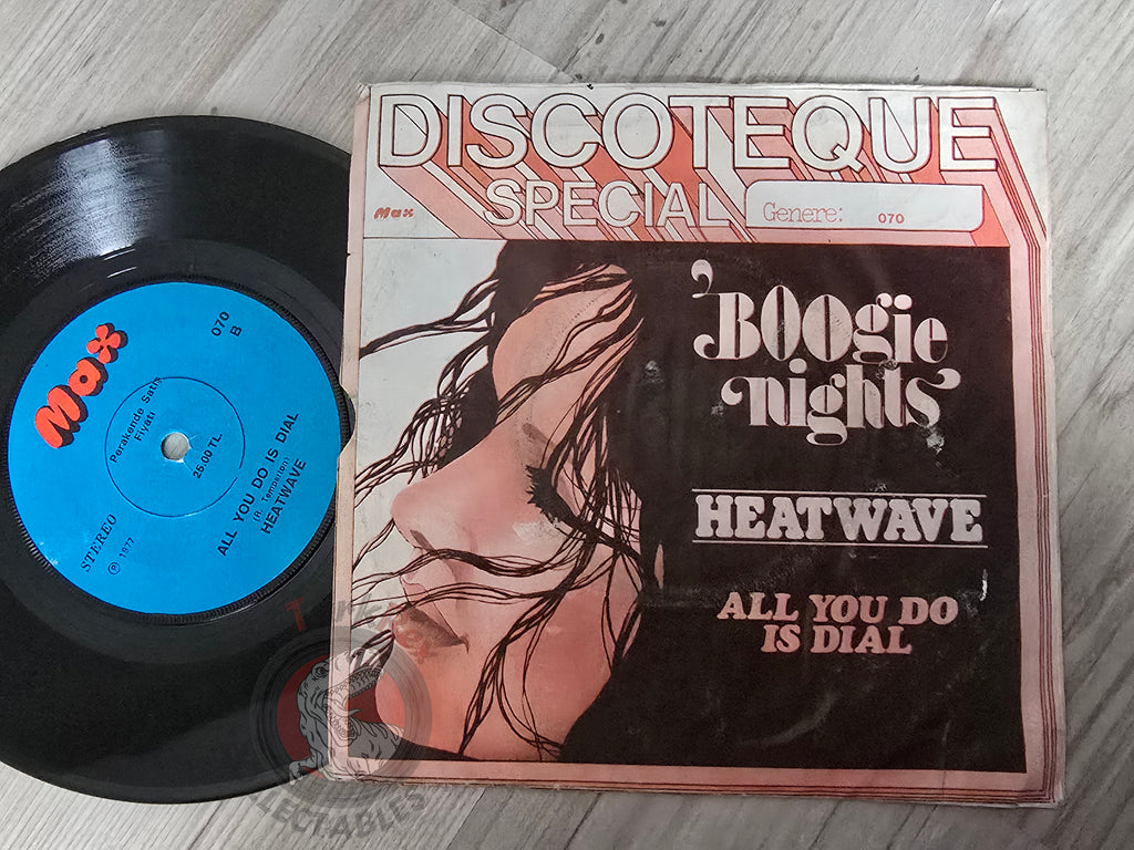 Heatwave – Boogie Nights / All You Do Is Dial 7" Turkish Pressing Vinyl Turkey Edition