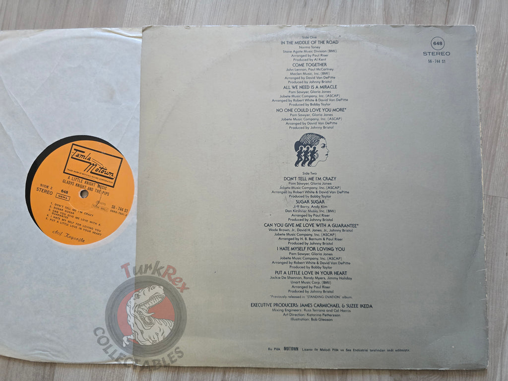 Gladys Knight And The Pips – A Little Knight Music Turkish Pressing Vinyl Turkey Edition