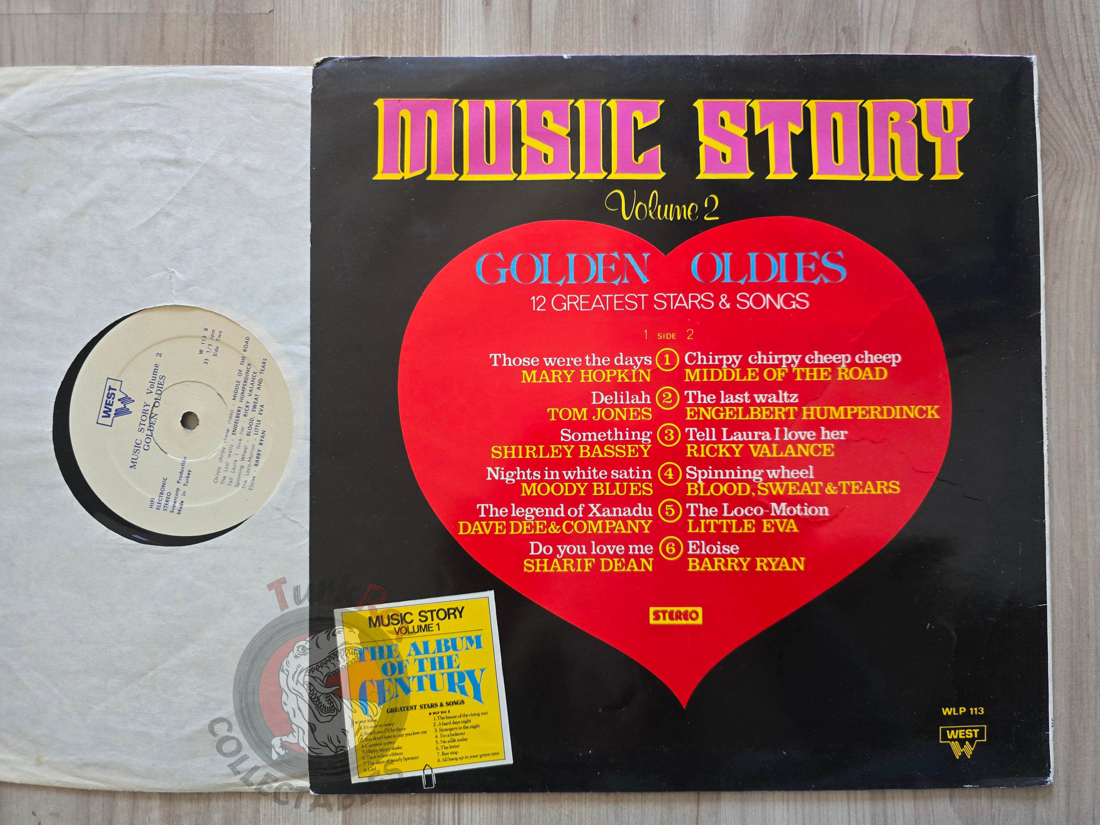 Various – Music Story Golden Oldies Volume 2 Turkish Pressing Vinyl Turkey Edition