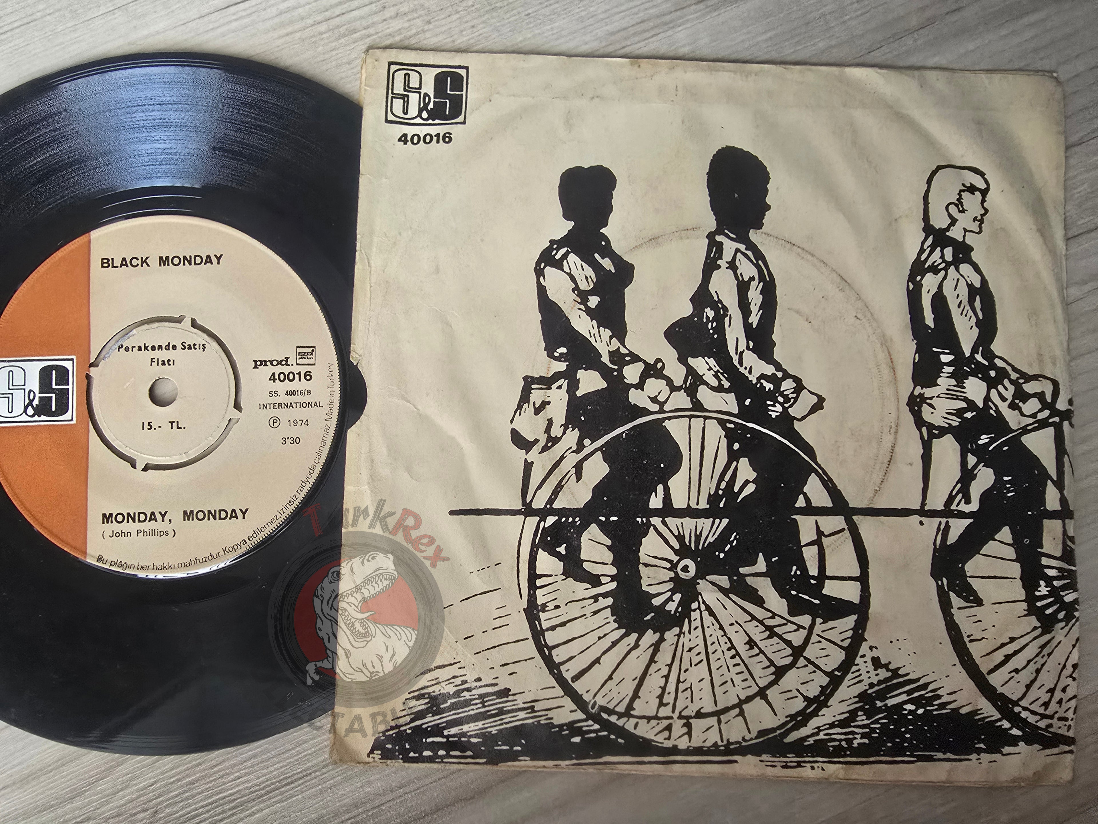 Black Monday – Ride Your Bike 7" Turkish Pressing Vinyl Turkey Edition
