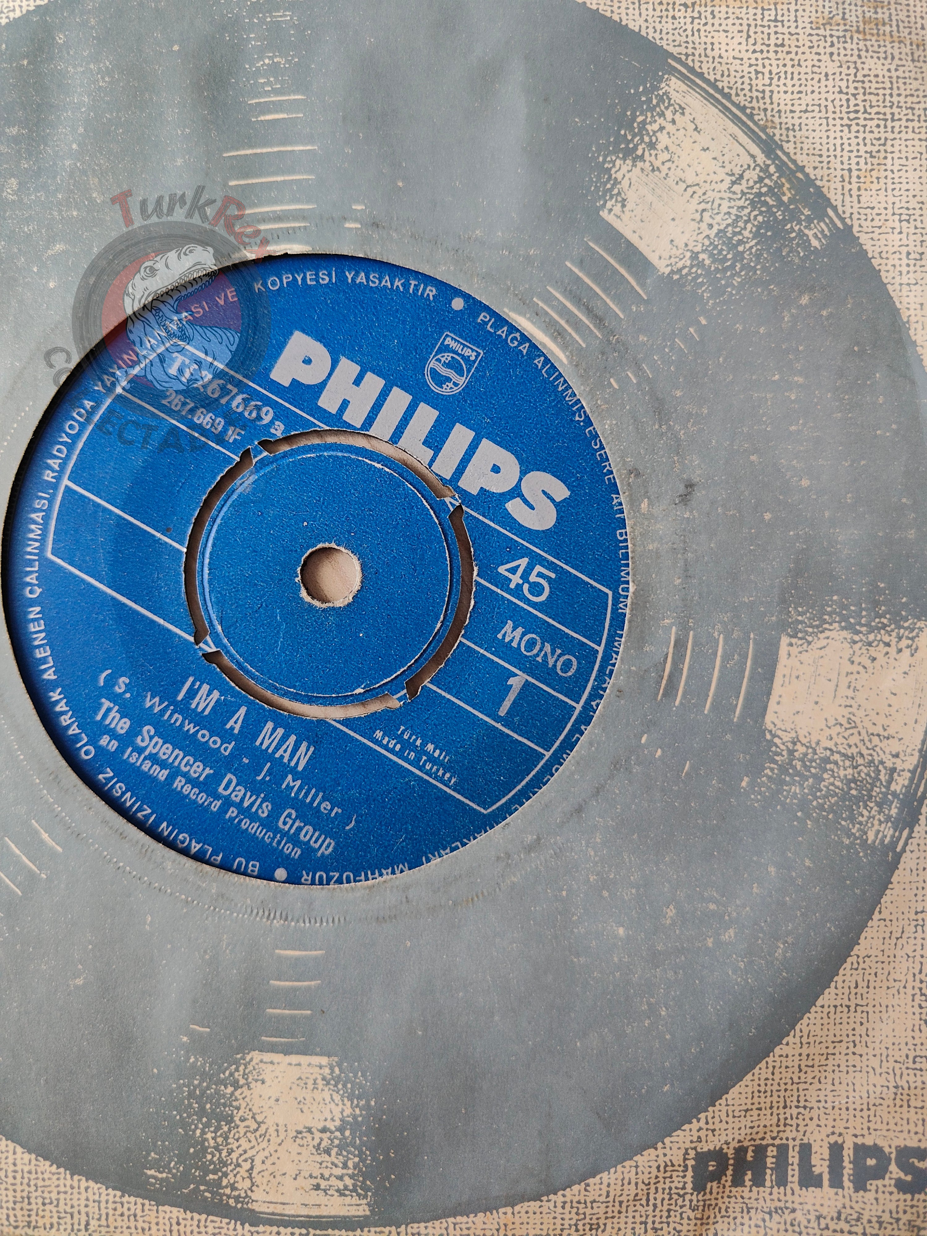 The Spencer Davis Group – I'm A Man 7" Turkish Pressing Vinyl Turkey Edition