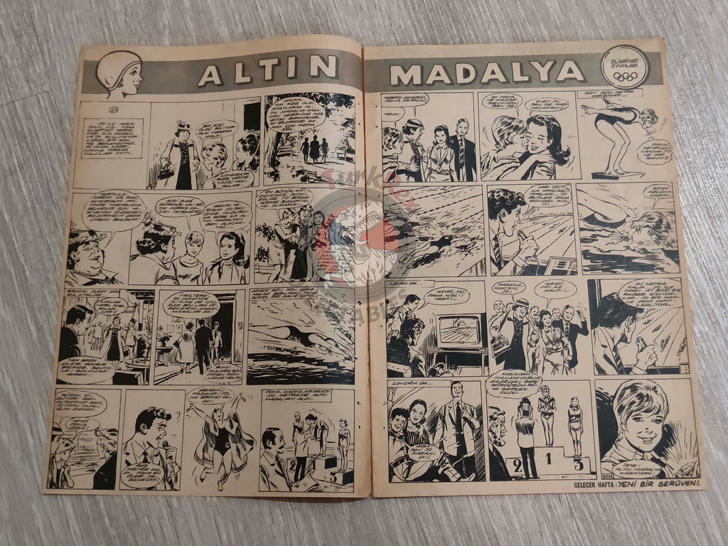 Doğan Kardeş 1971 Magazine #9 Turkish Comic Turkey Suske en Wiske Pantera Negra Tarzan