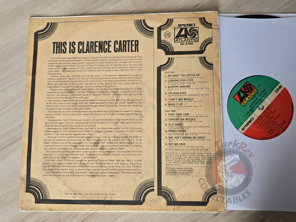 Clarence Carter – This Is Clarence Carter Turkish Pressing Vinyl Turkey Edition