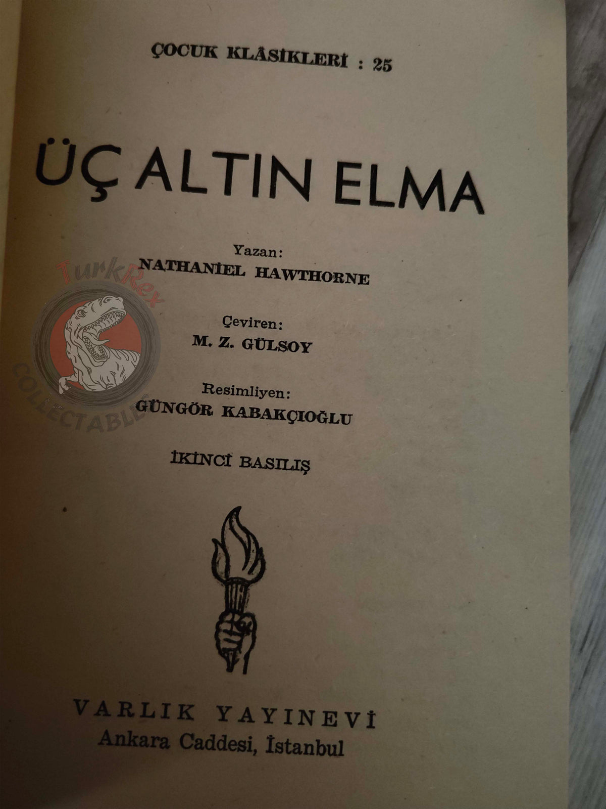 Nathaniel Hawthorne – A Wonderbook for Girls and Boys 1964 Turkish Book Turkey Illustrated
