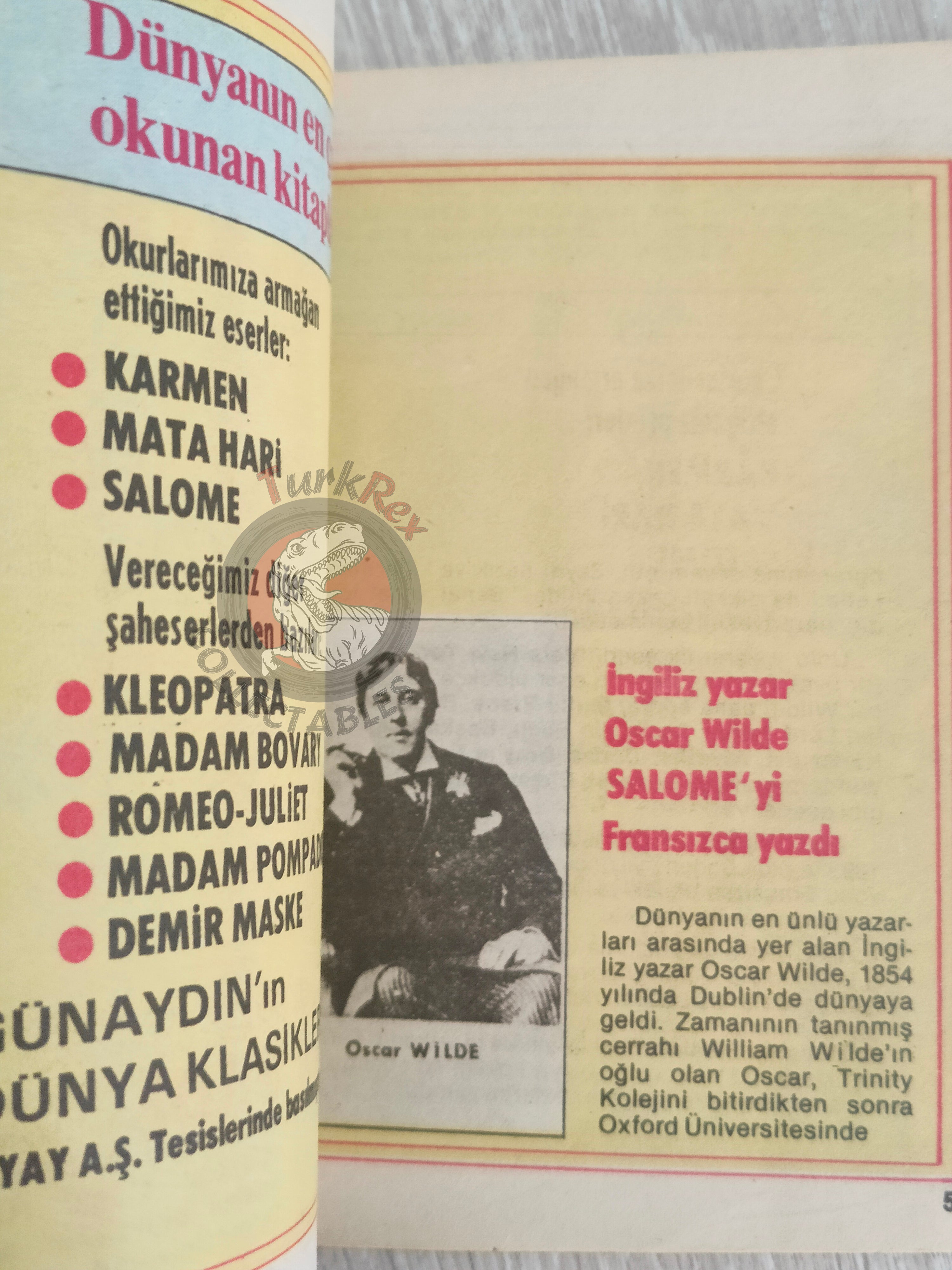 Salome – Oscar Wilde Turkish Comic Turkey Classics Illustrated