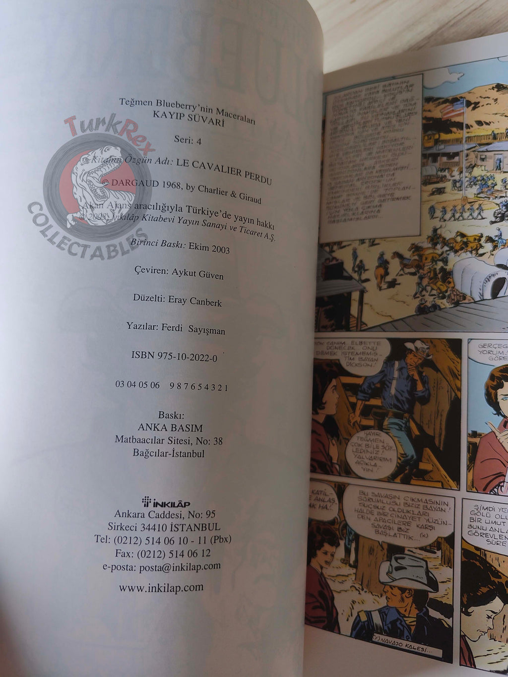 Blueberry #4 – Mission to Mexico 2003 1st Edition Turkish Comic Turkey