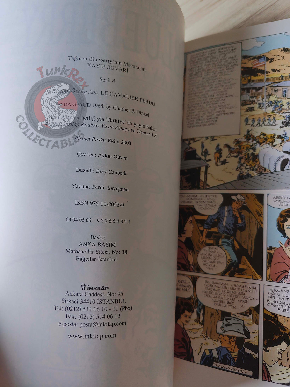 Blueberry #4 – Mission to Mexico 2003 1st Edition Turkish Comic Turkey