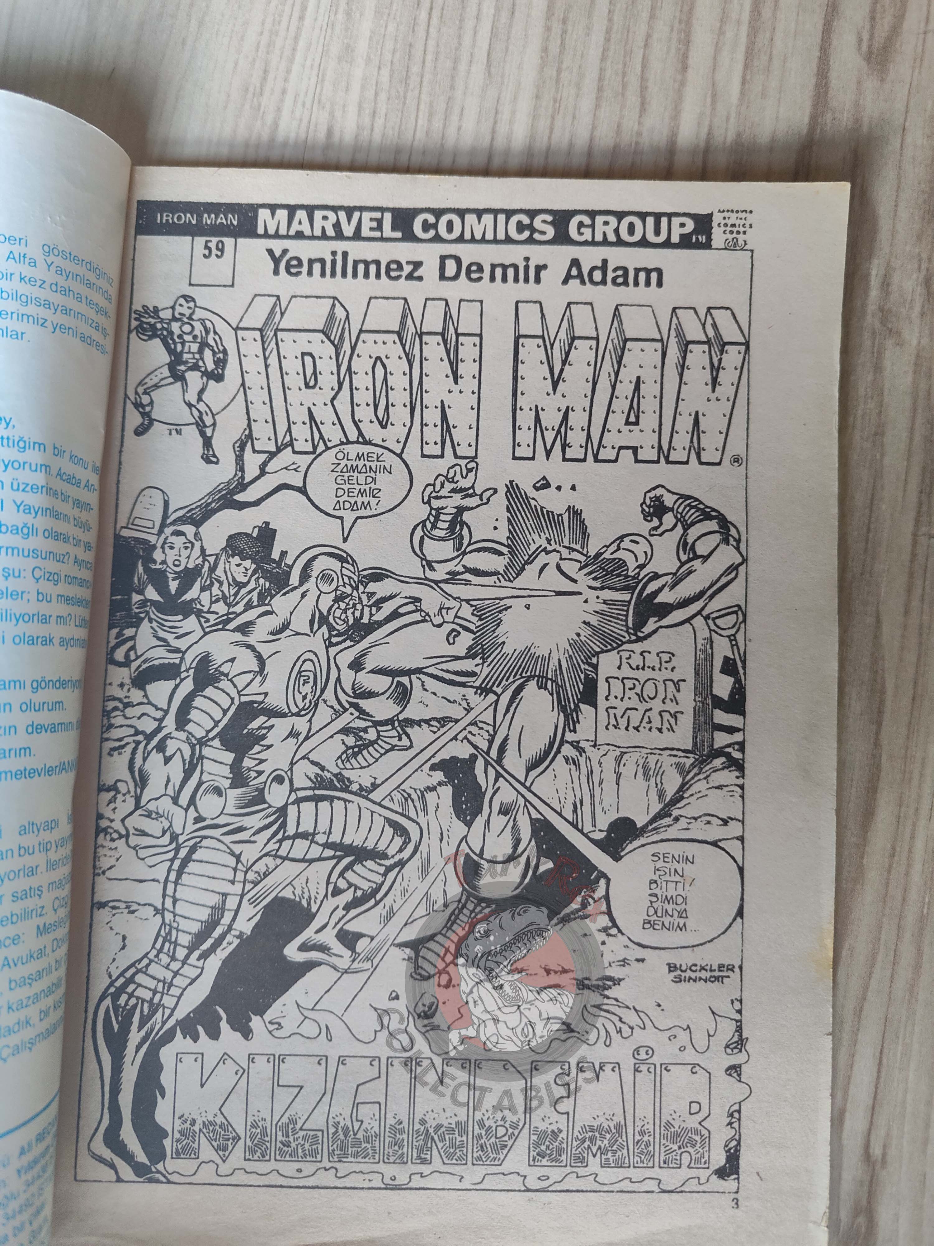Iron Man #2 1988 Turkish Comic Turkey cover #142 inside #59 #60 #61